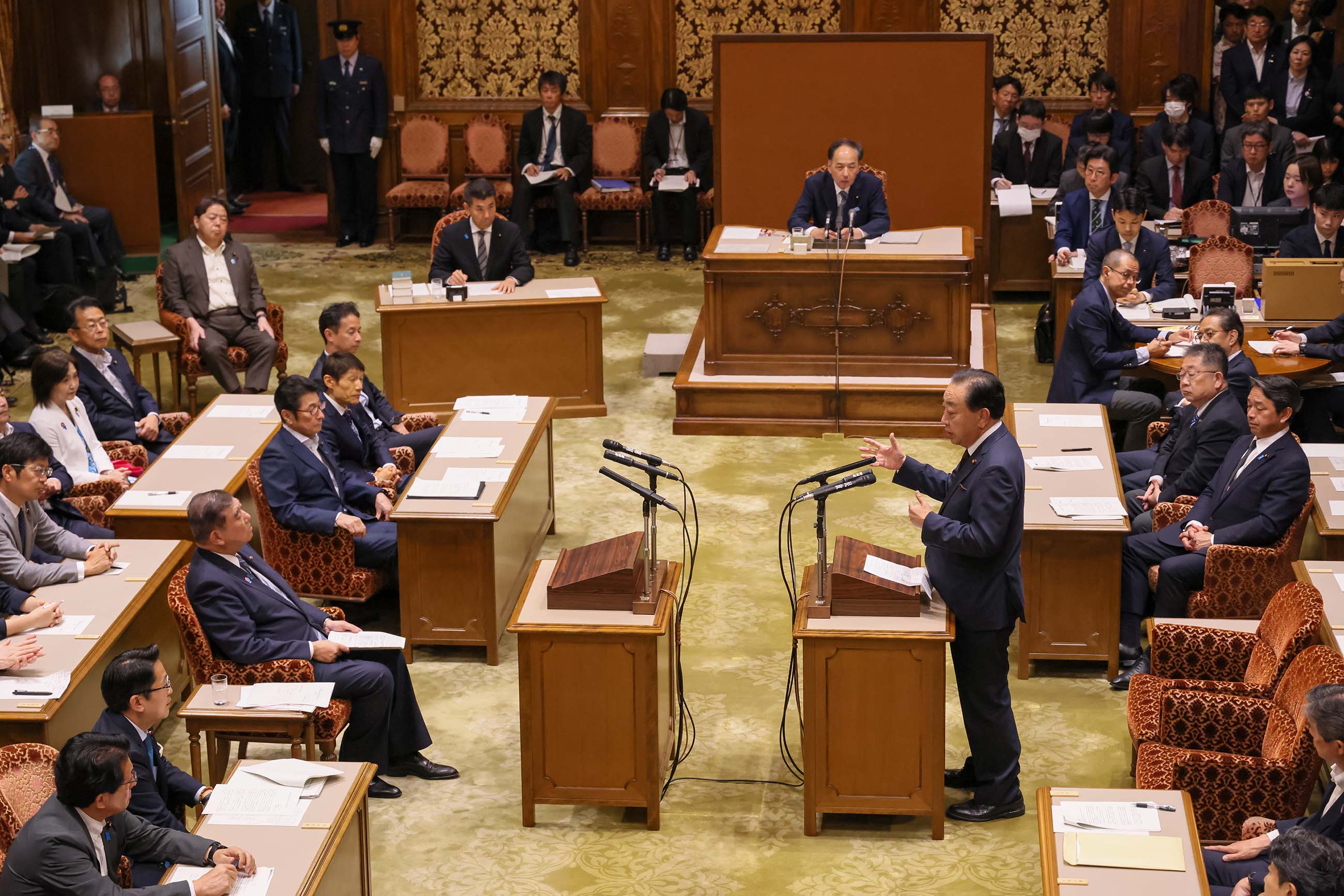 Prime Minister Ishiba listening 