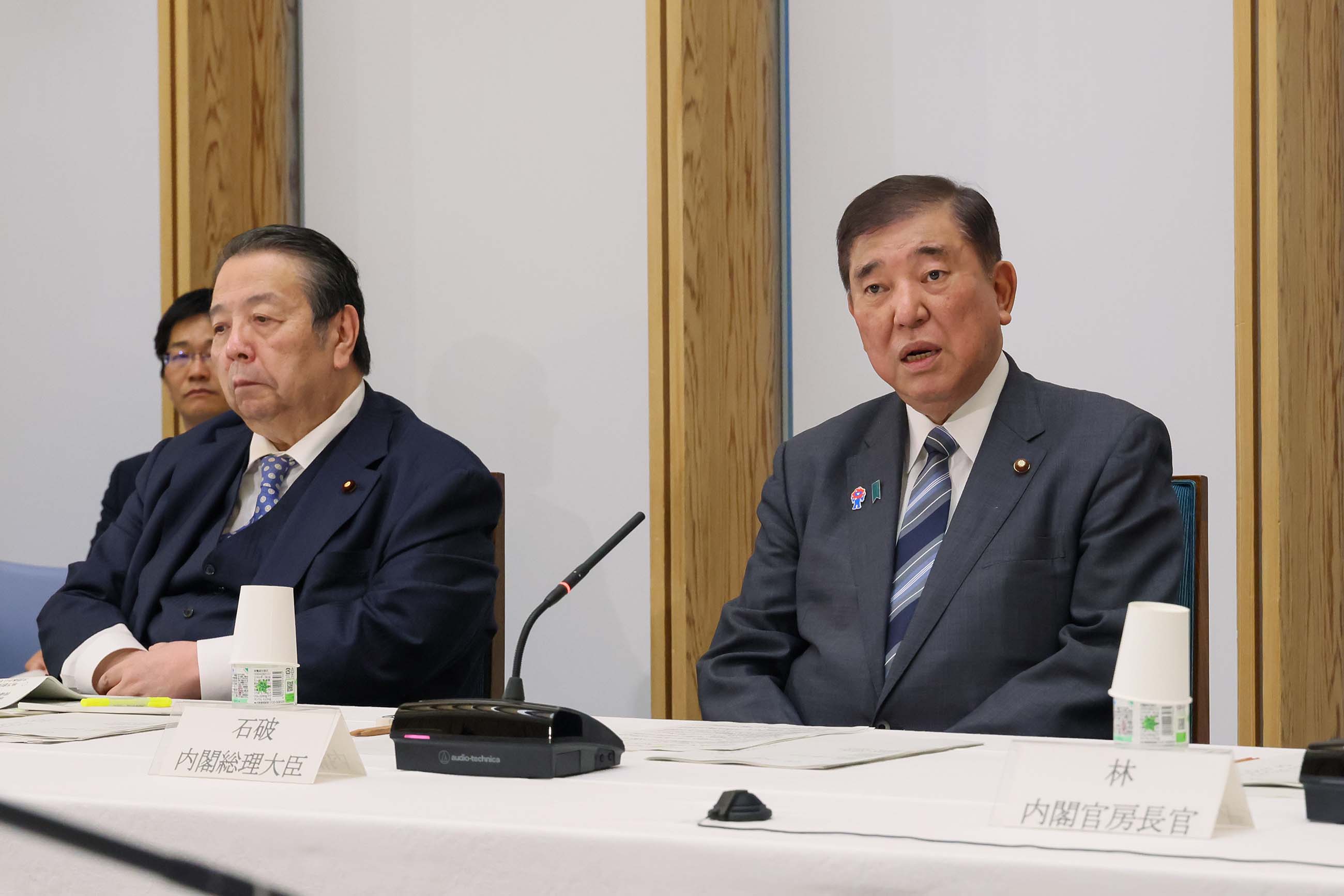 Prime Minister Ishiba delivering an address (2)