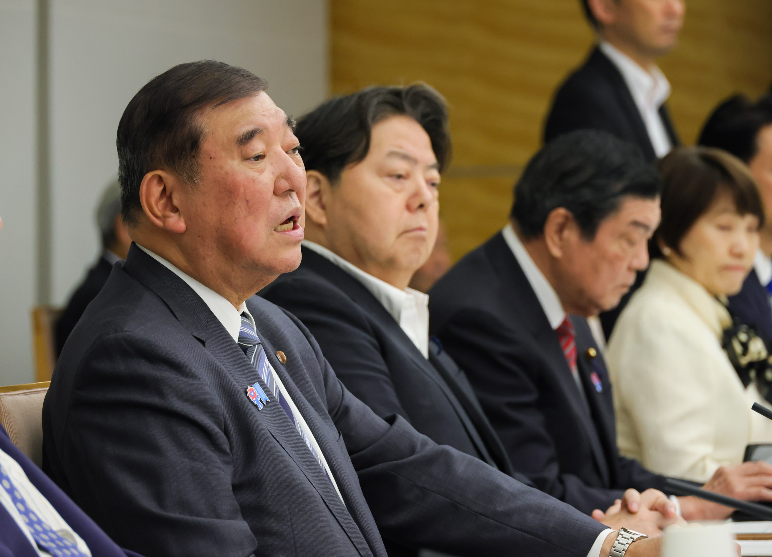 Prime Minister Ishiba delivering an address (5)