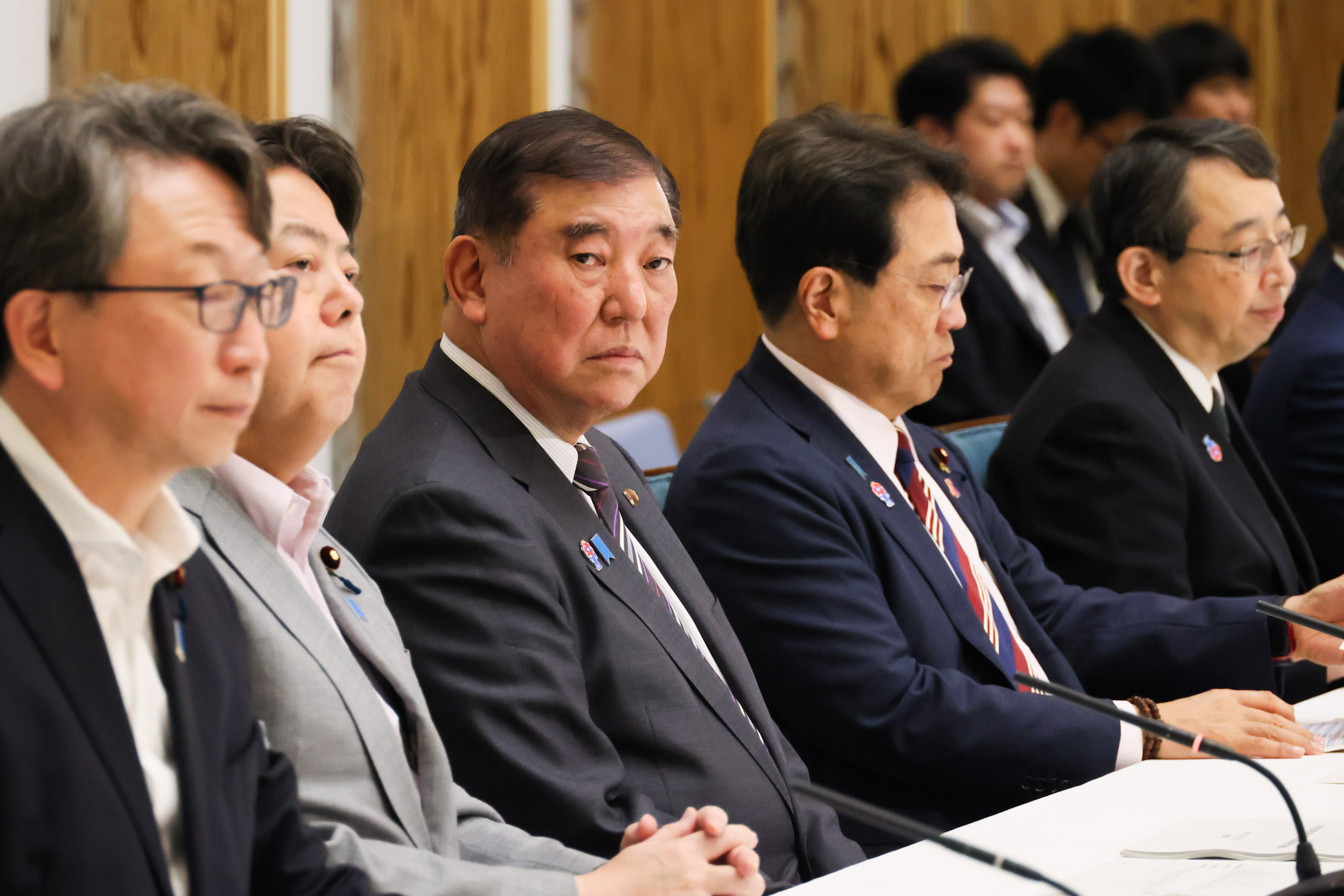 Prime Minister Ishiba attending the meeting (2)