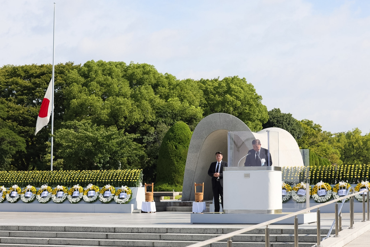 Prime Minister Ishiba delivering an address (2)