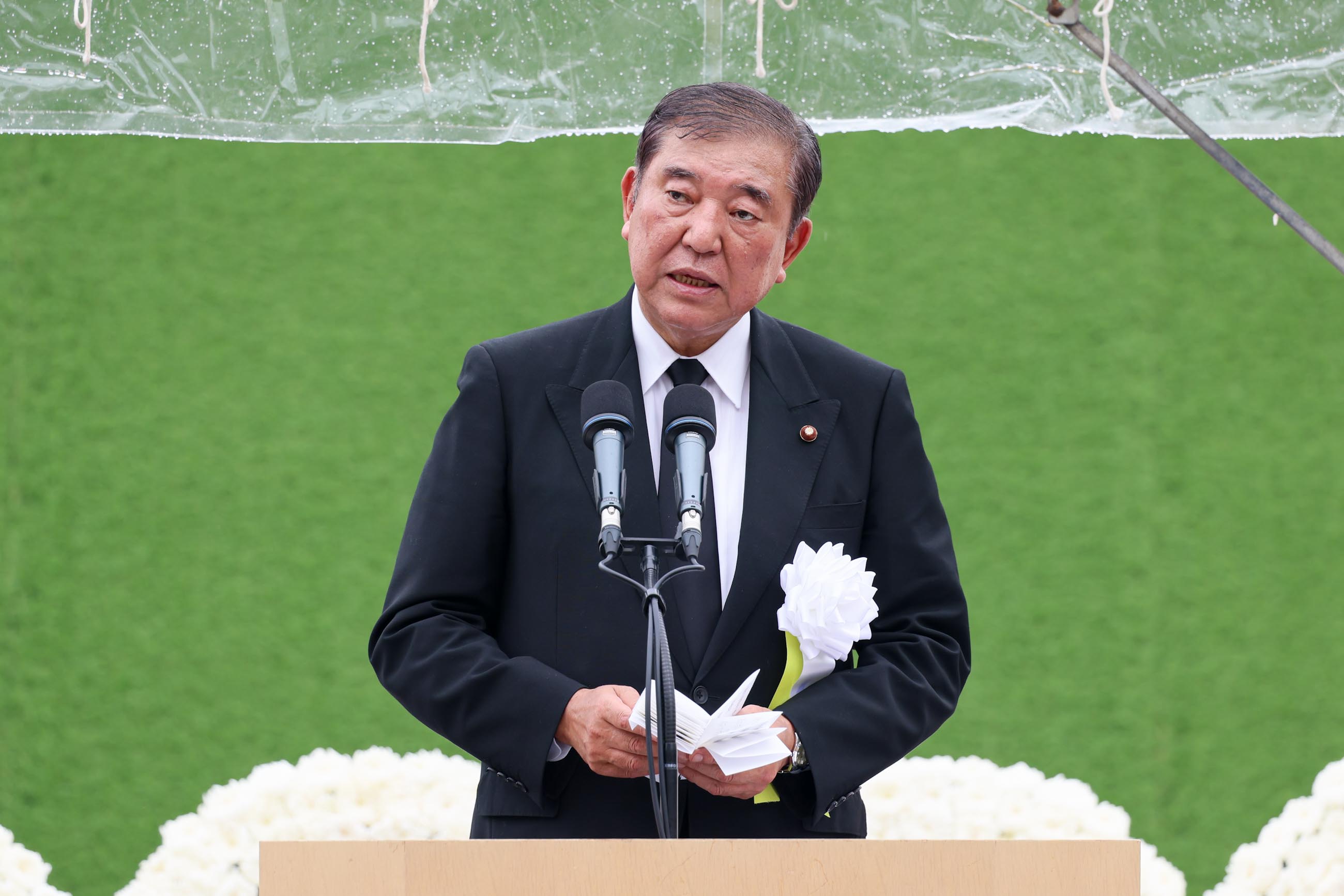 Prime Minister Ishiba delivering an address (2)