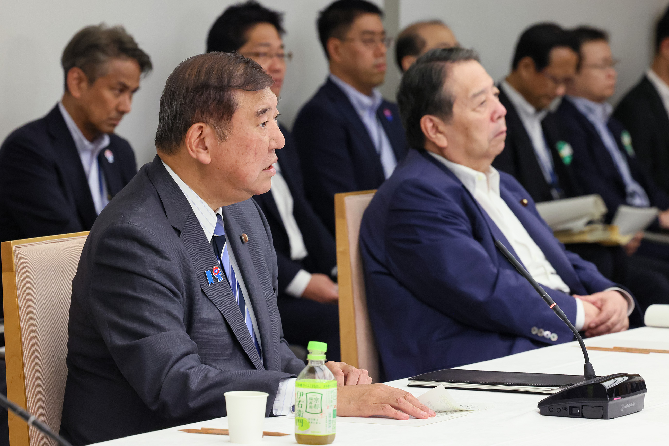 Prime Minister Ishiba wrapping up the meeting (1)