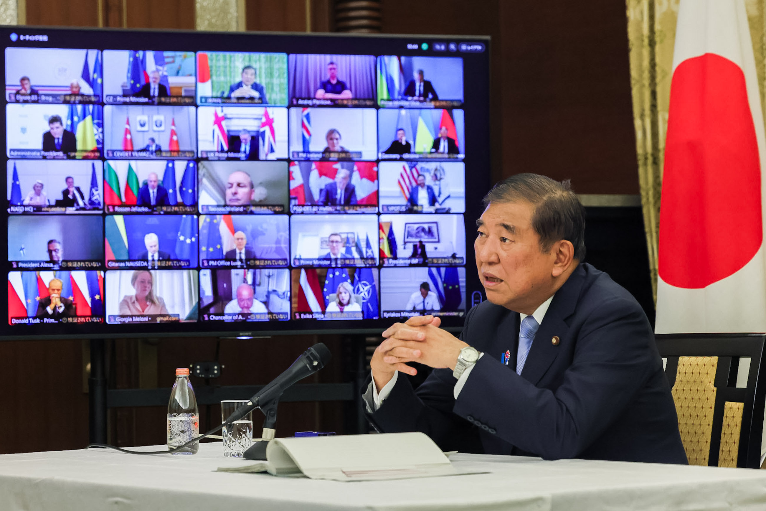 Prime Minister Ishiba attending the meeting (1)