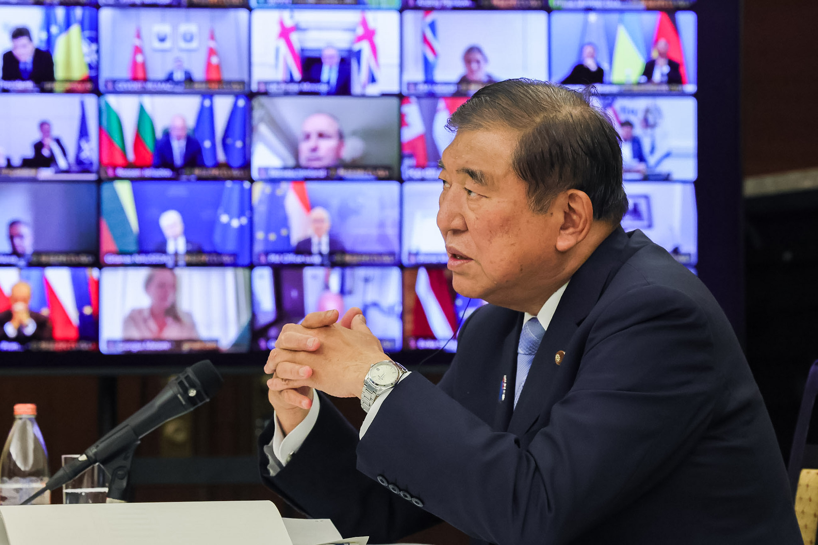 Prime Minister Ishiba attending the meeting (2)