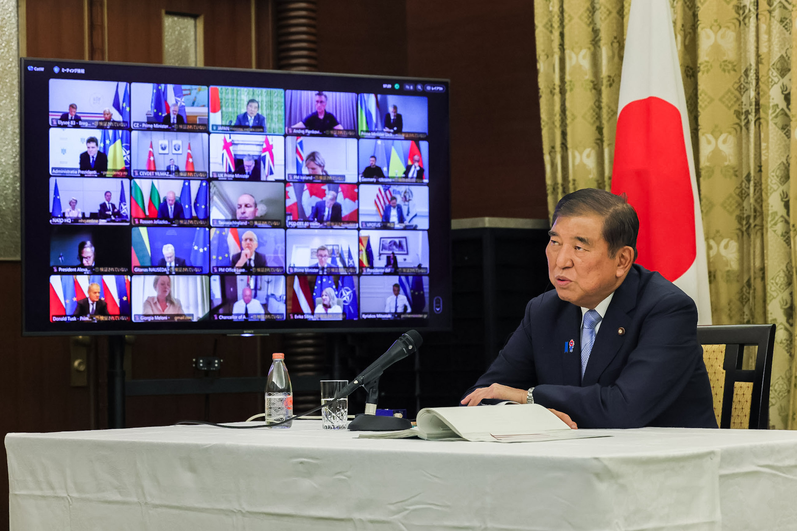 Prime Minister Ishiba attending the meeting (3)