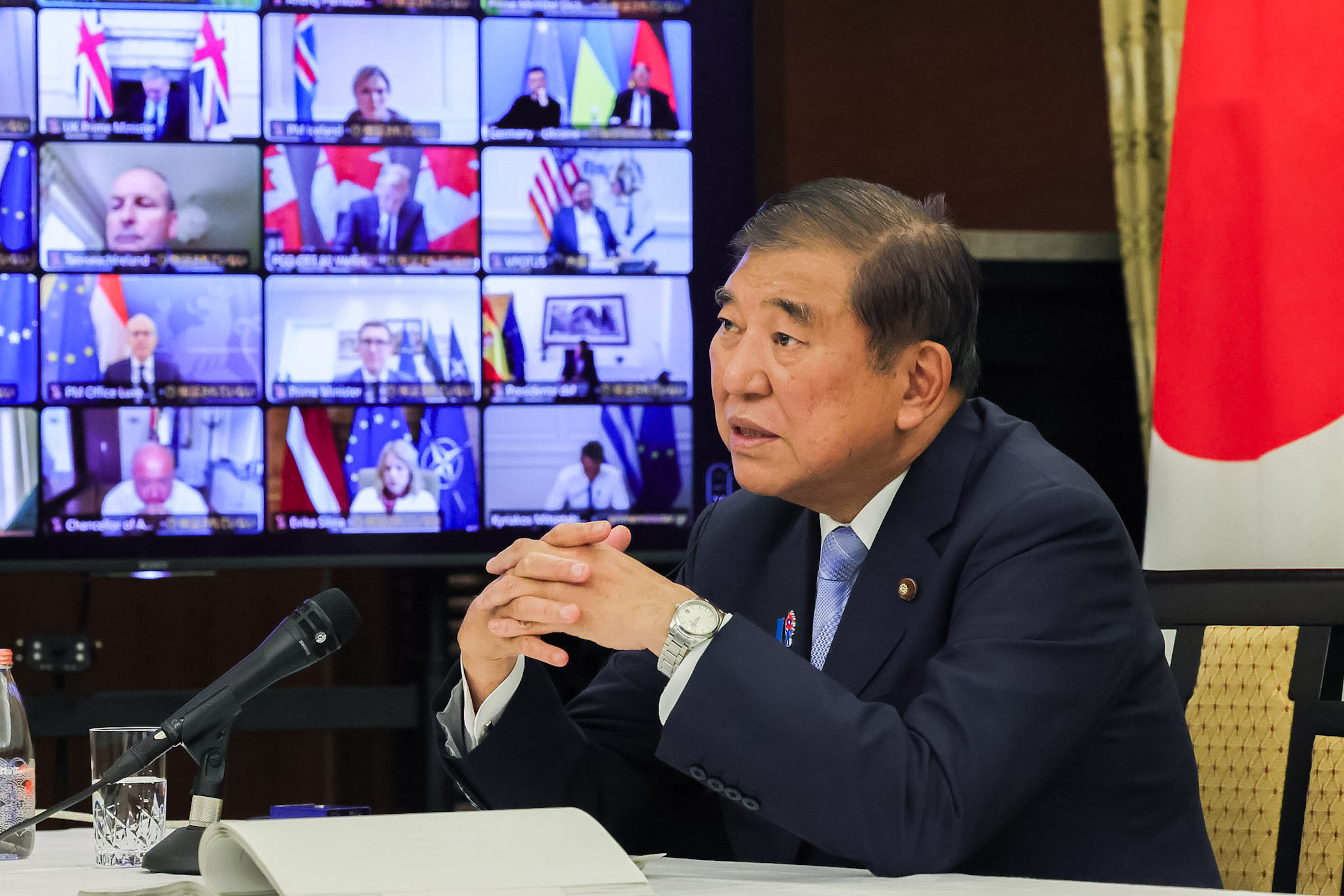 Prime Minister Ishiba attending the meeting (4)