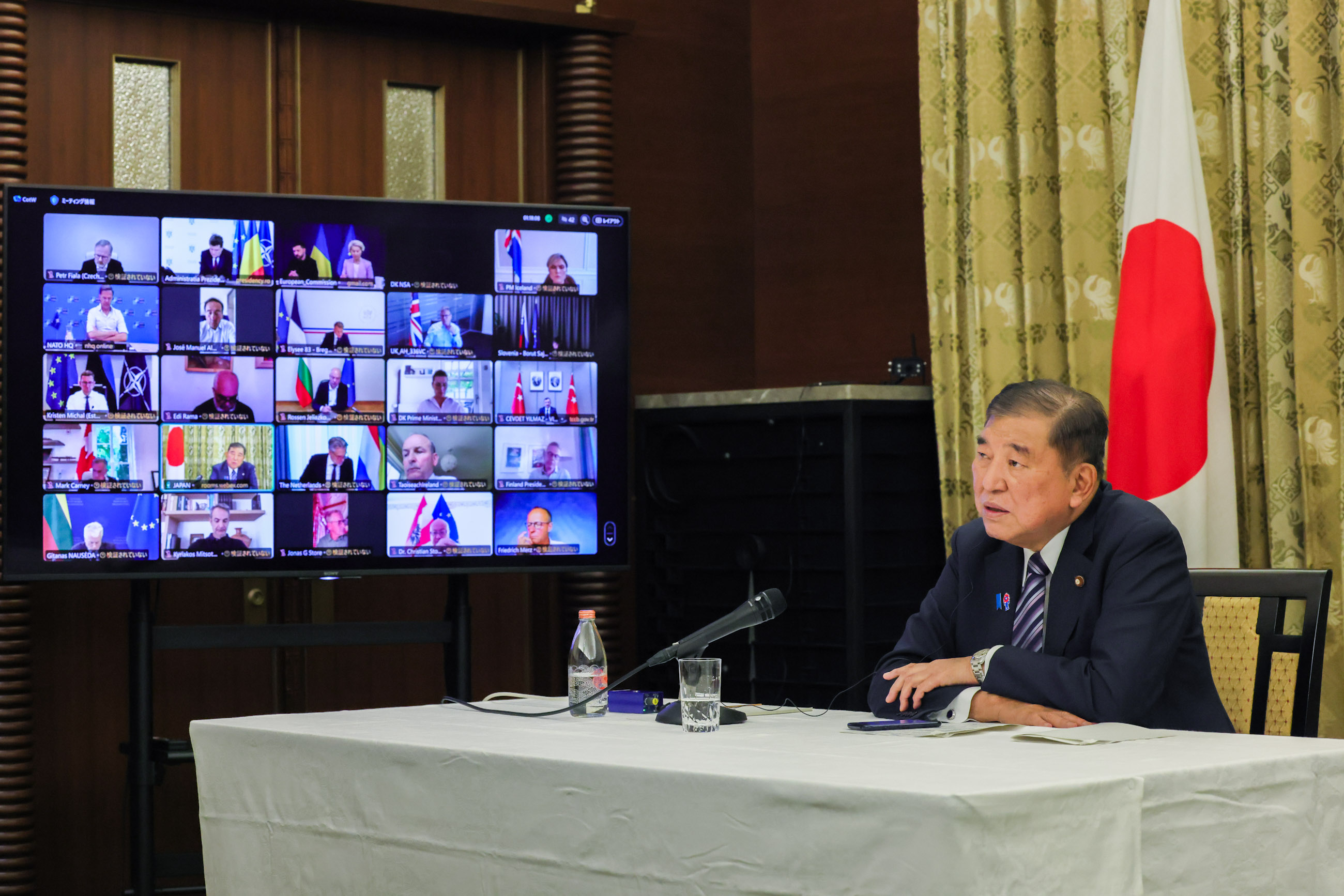 Prime Minister Ishiba attending the meeting (1)