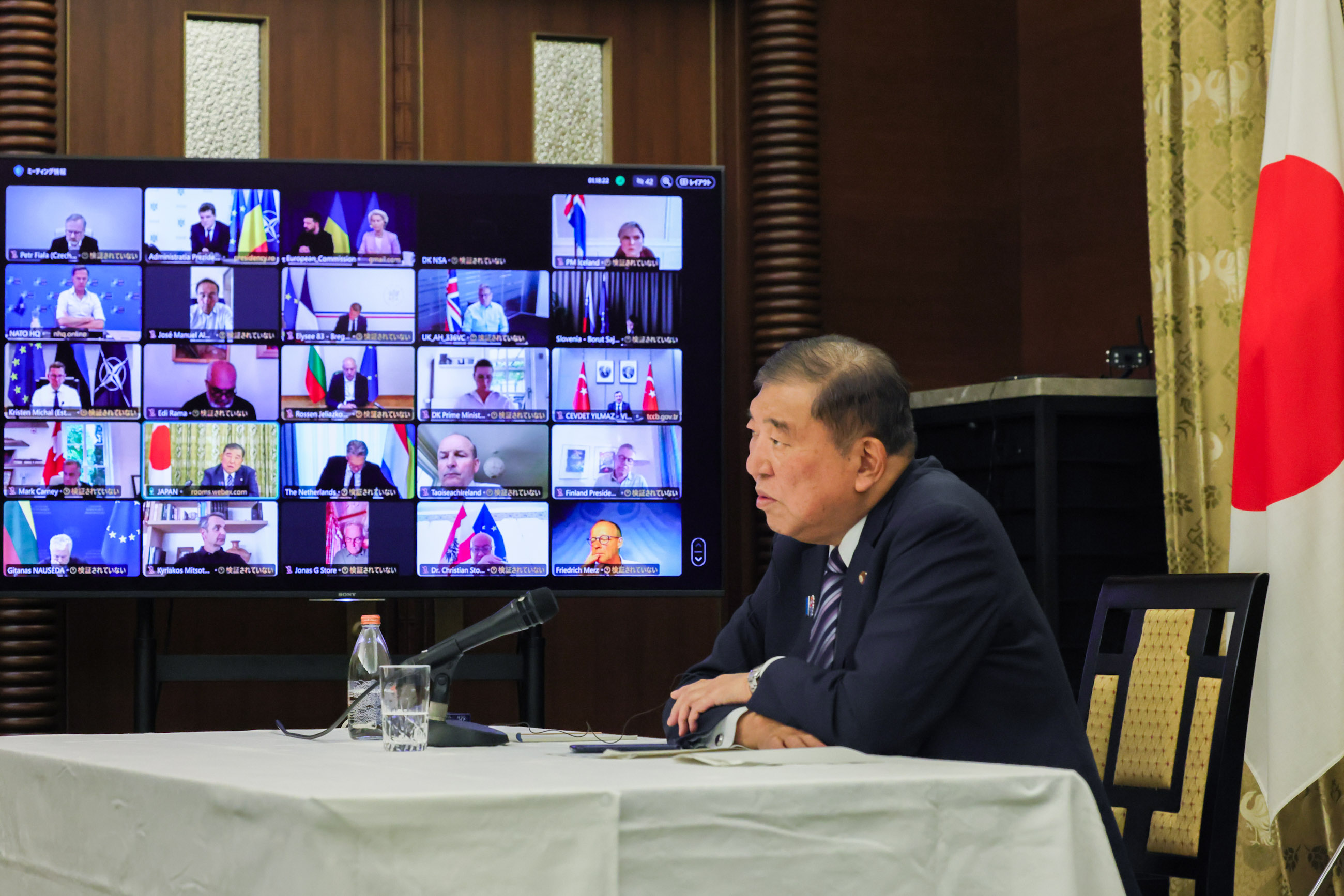 Prime Minister Ishiba attending the meeting (2)