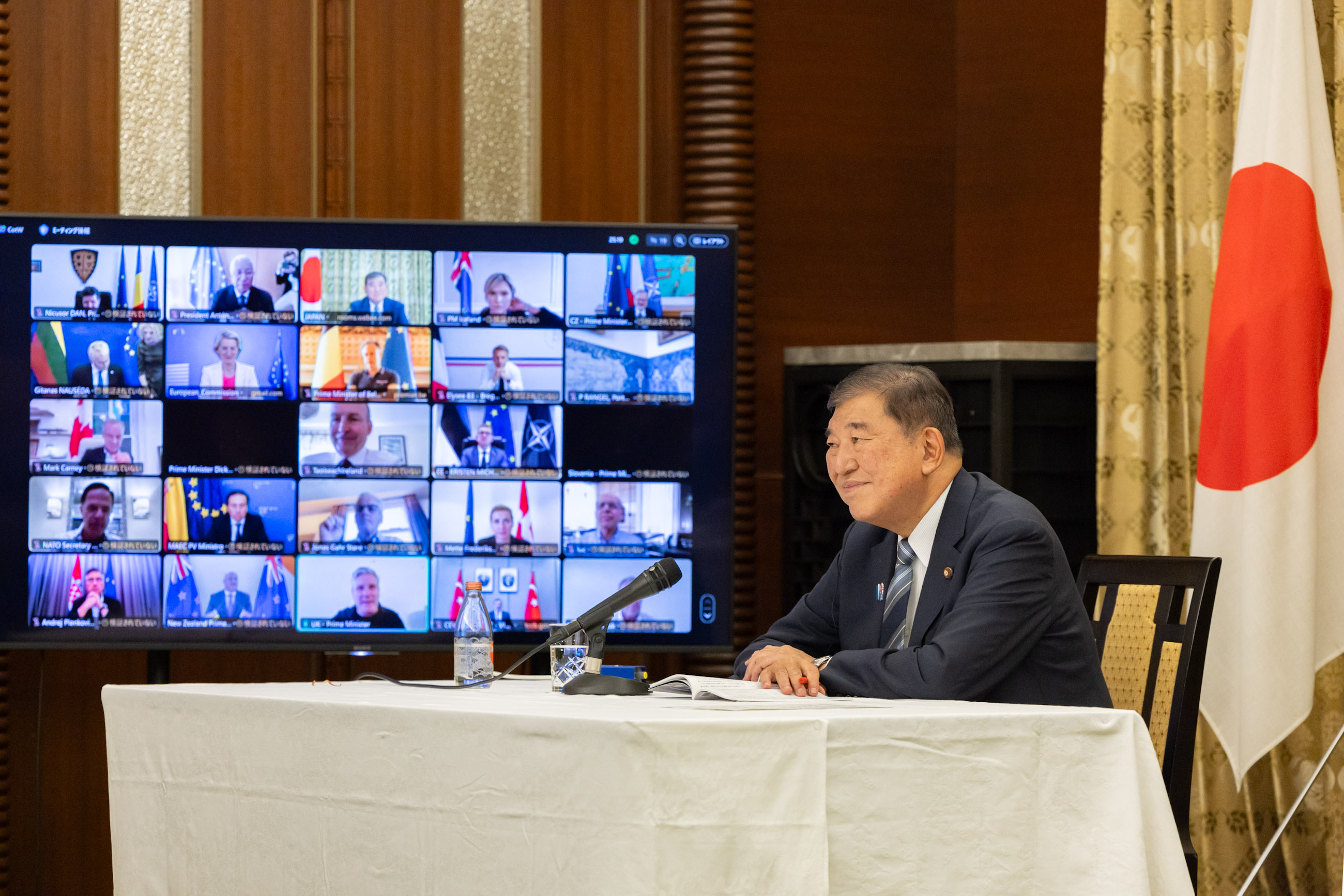 Prime Minister Ishiba attending the meeting (1)