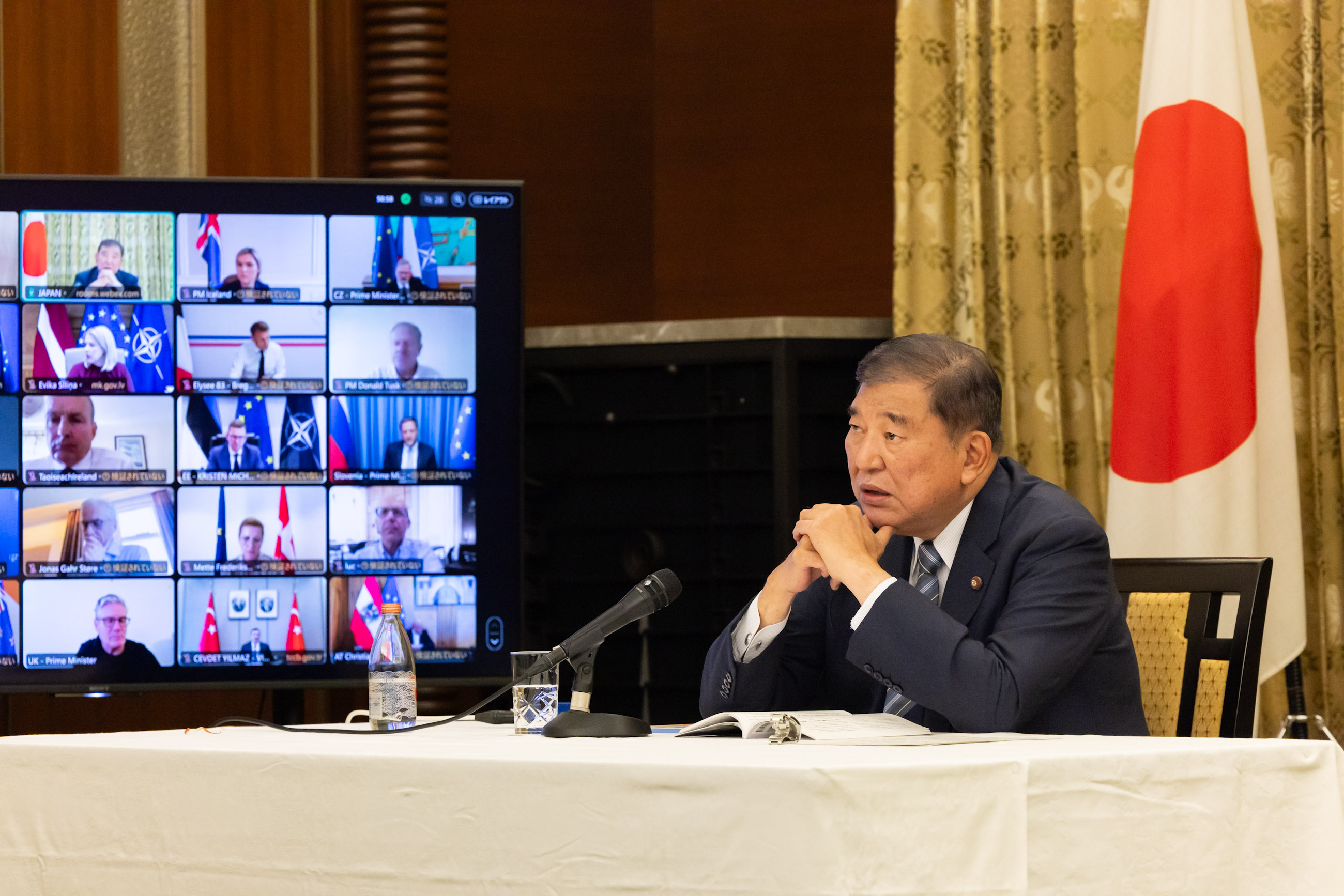 Prime Minister Ishiba attending the meeting (2)