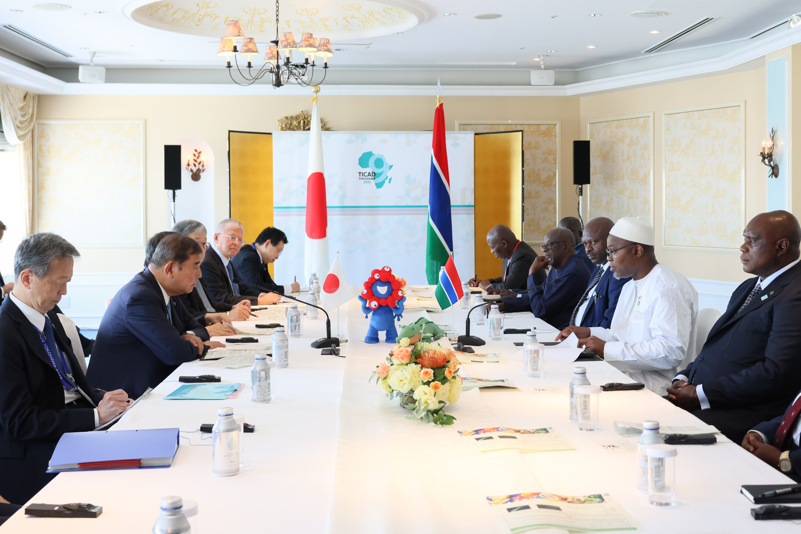 Prime Minister Ishiba receiving a courtesy call from the Vice-President of the Republic of The Gambia (2)