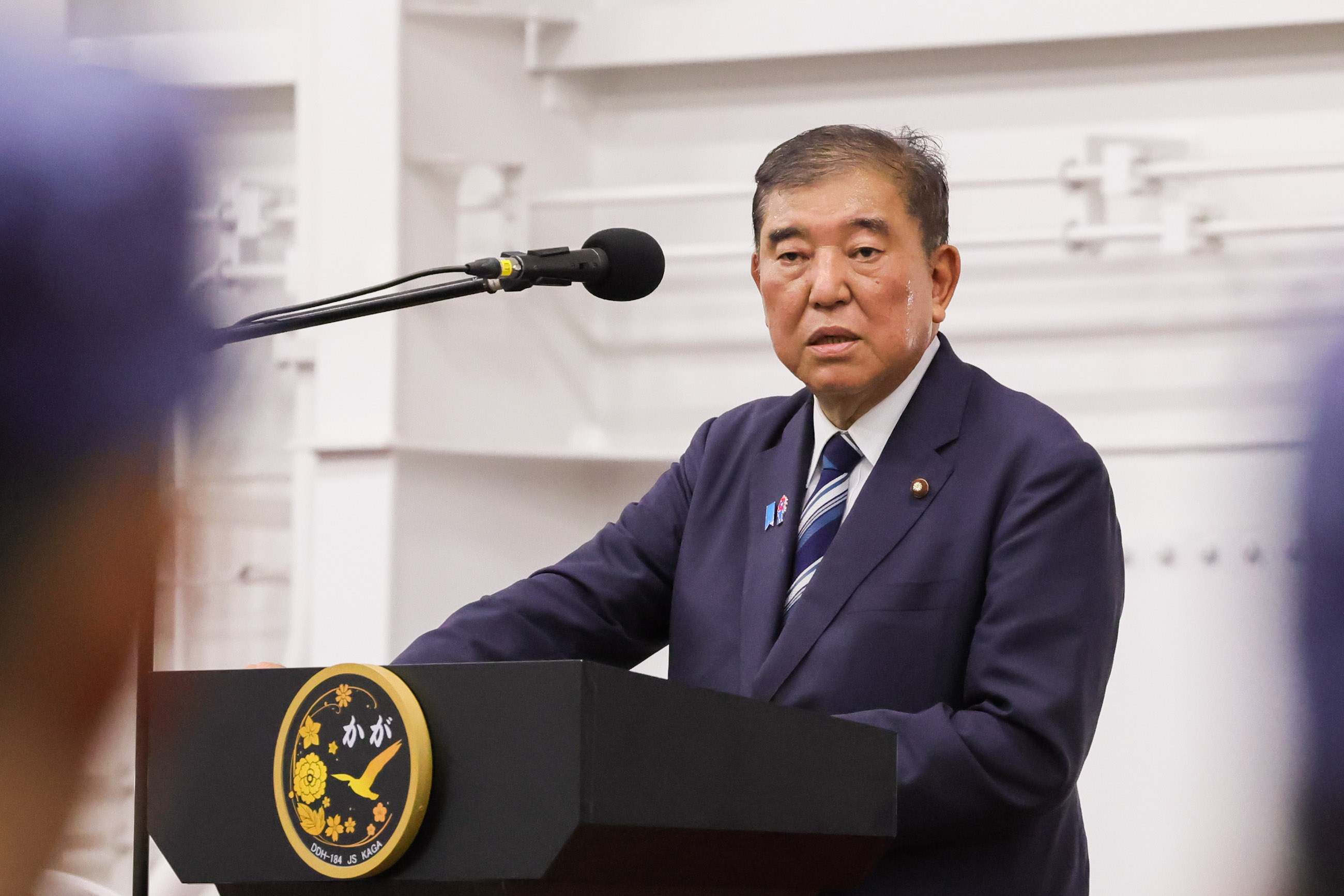 Prime Minister Ishiba delivering an address (2)