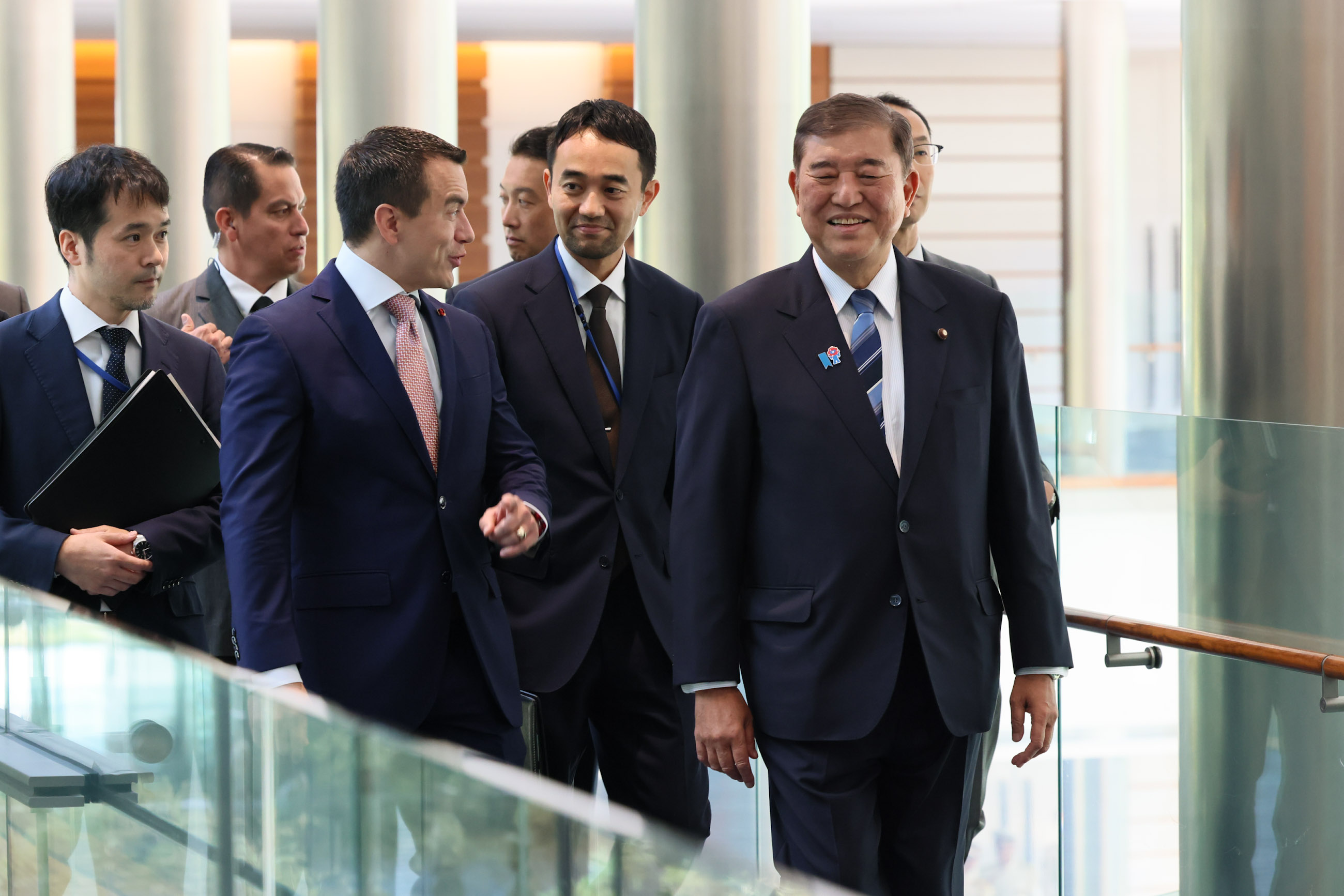 Prime Minister Ishiba ahead of the meeting 