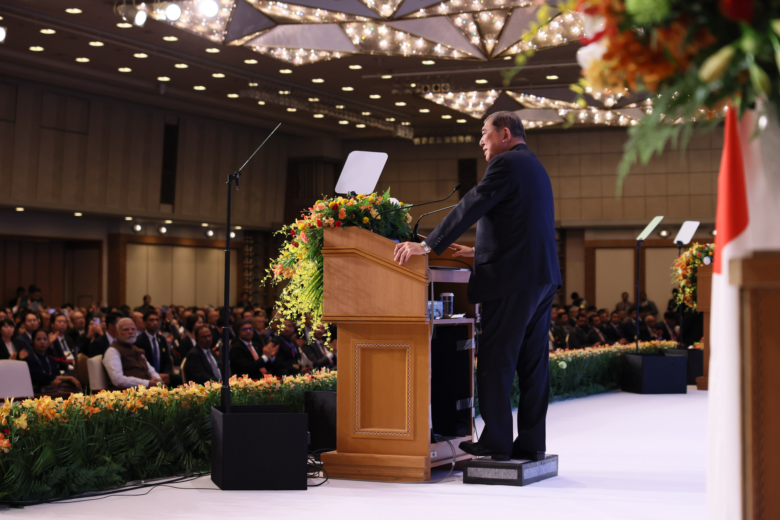 Prime Minister Ishiba delivering an address (4)