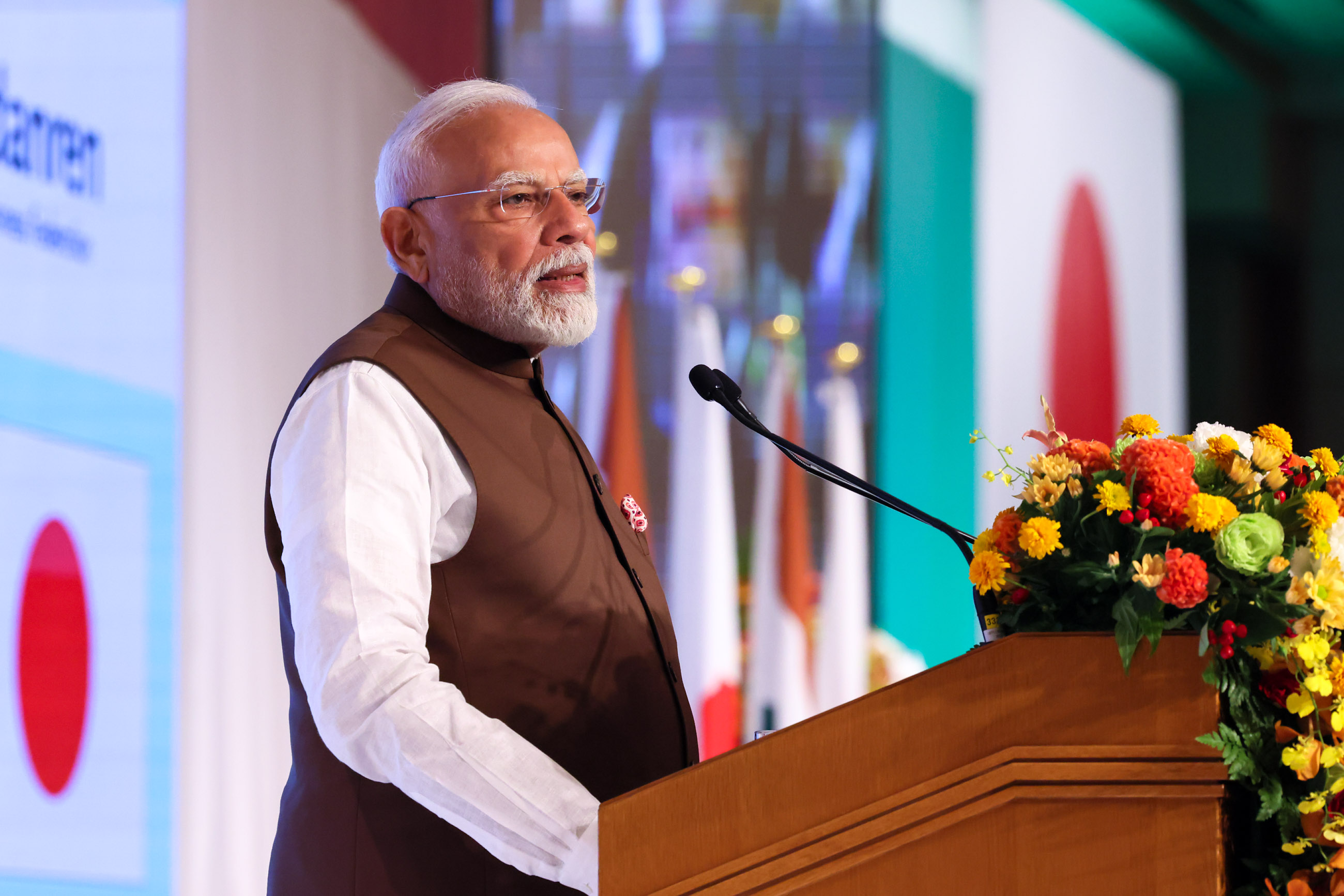 Prime Minister Modi delivering an address (2)
