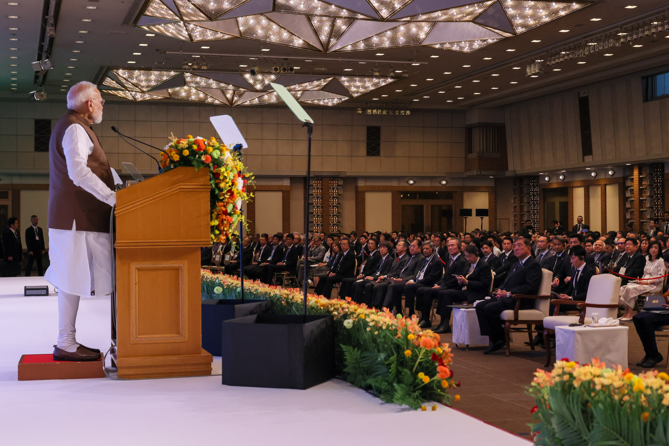 Prime Minister Modi delivering an address (3)