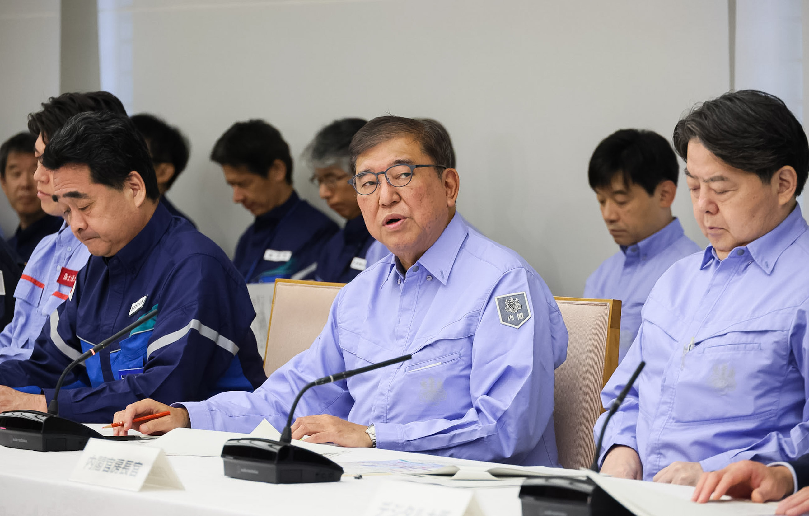Prime Minister Ishiba attending the Emergency Disaster Management Headquarters (3)
