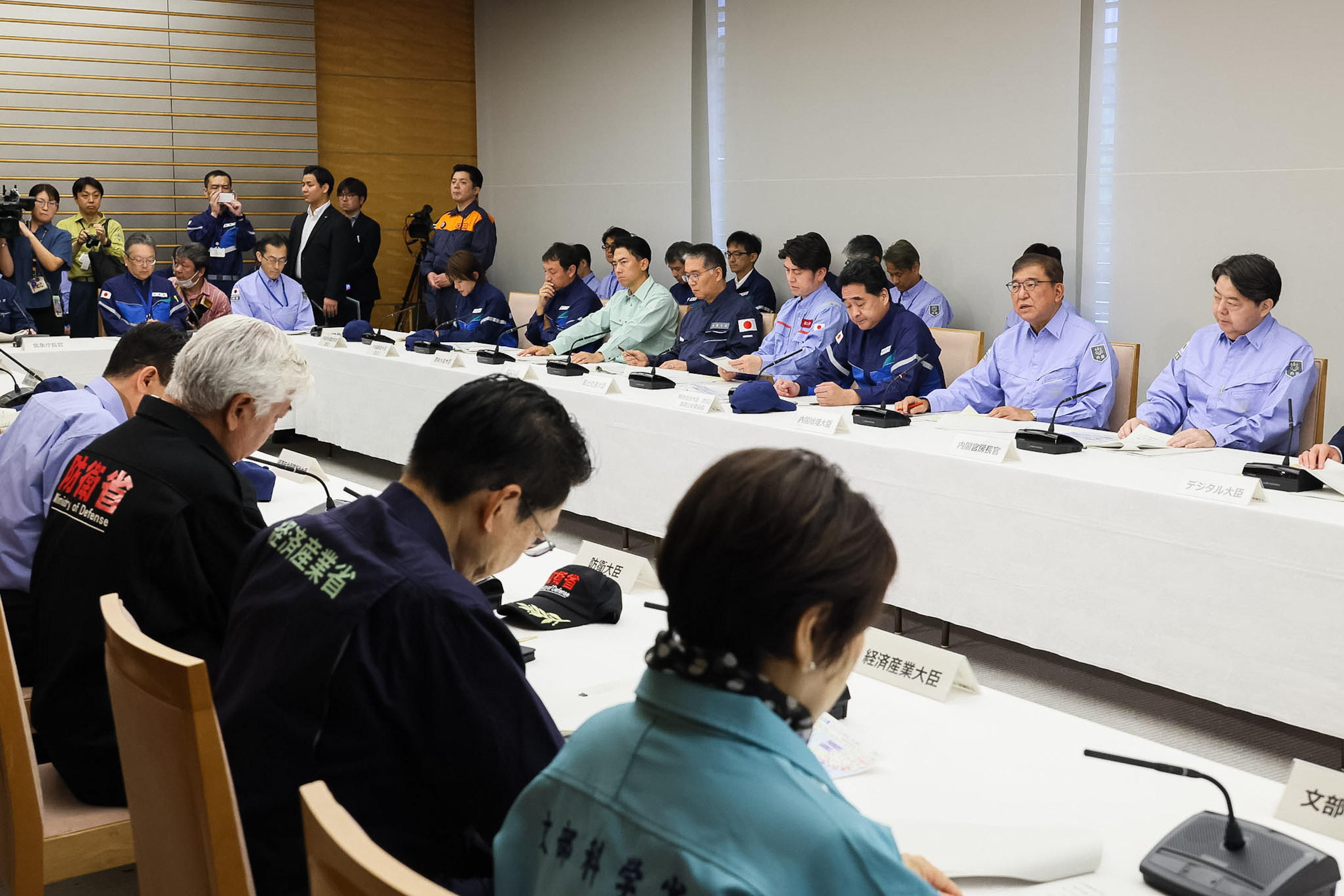 Prime Minister Ishiba attending the Emergency Disaster Management Headquarters (4)