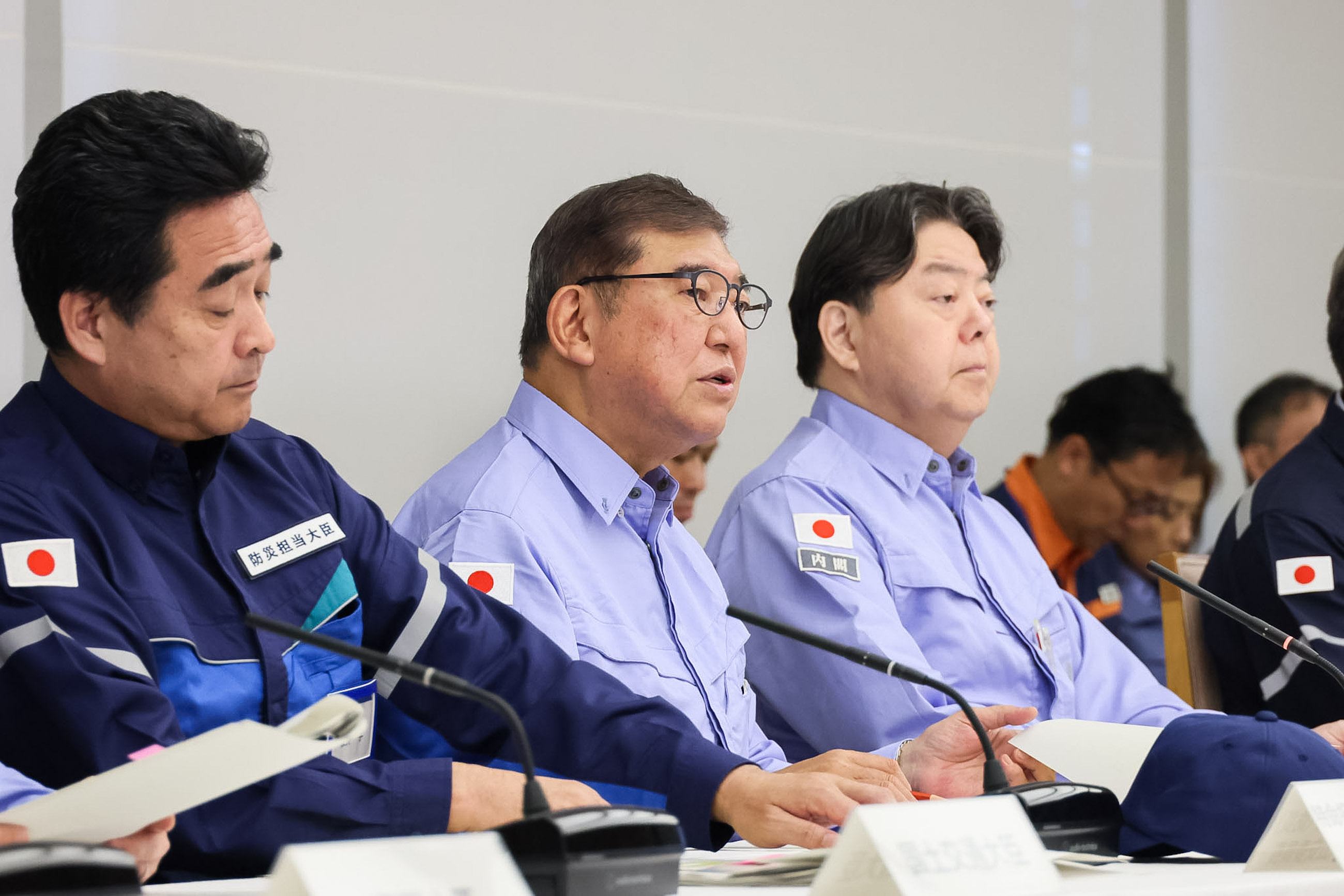 Prime Minister Ishiba attending the Emergency Disaster Management Headquarters (6)
