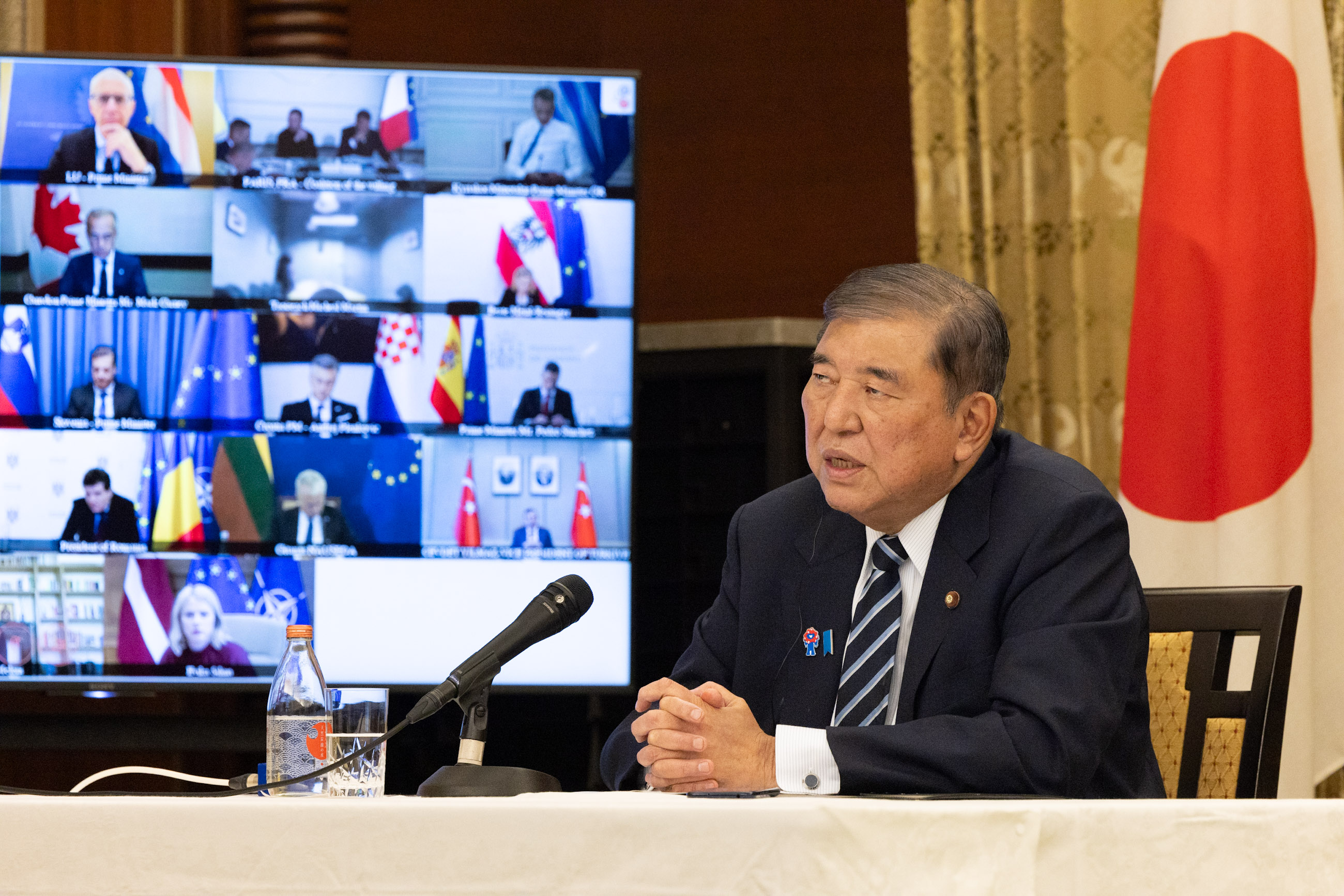 Prime Minister Ishiba attending the meeting (2)