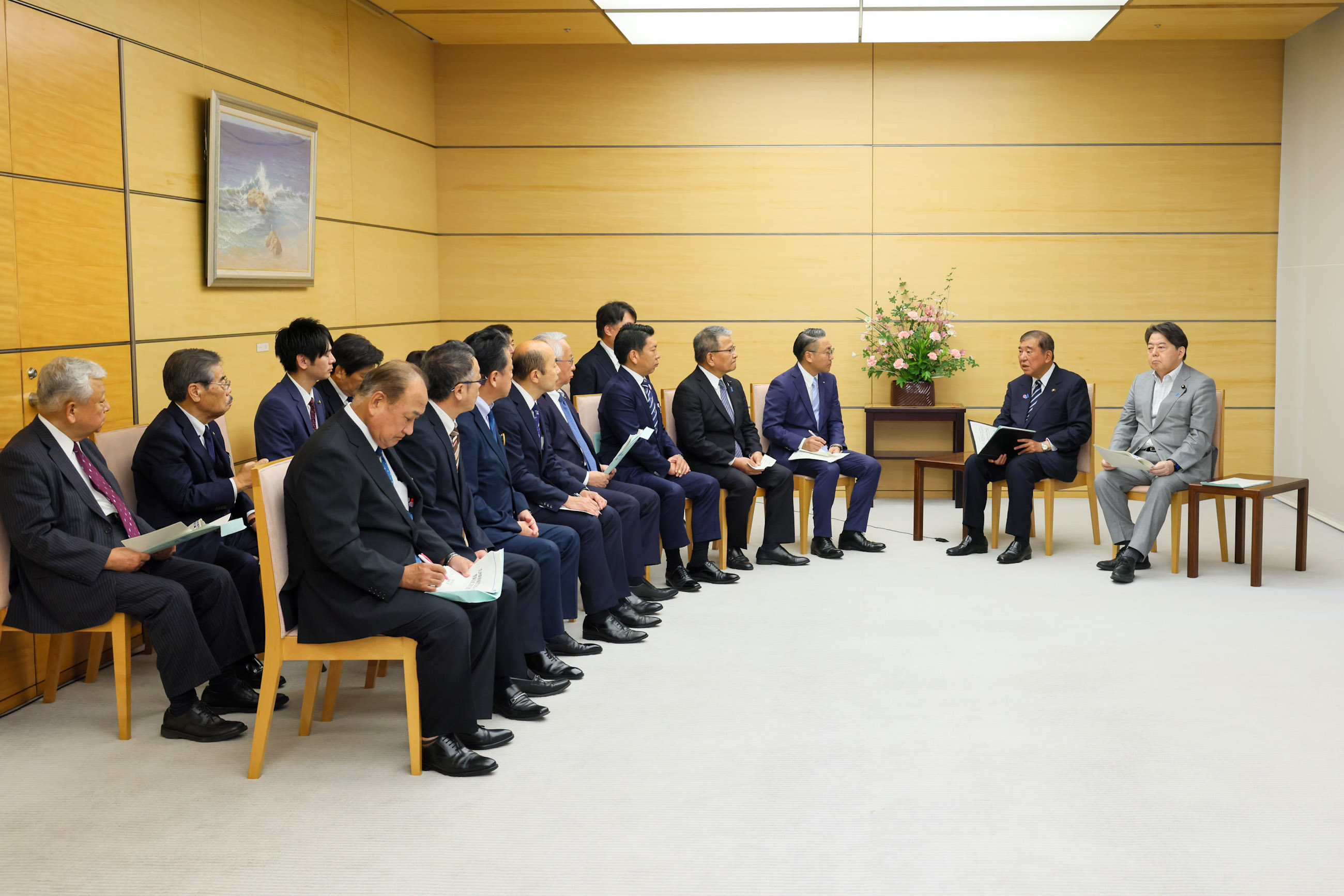 Prime Minister Ishiba receiving requests (3)