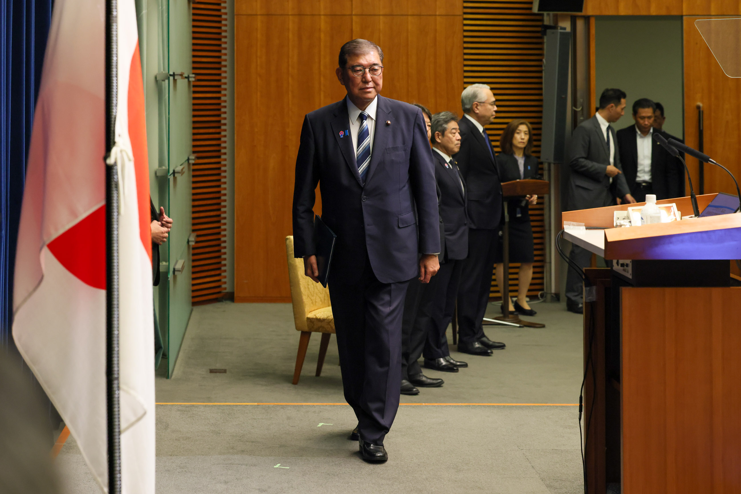 Prime Minister Ishiba during the press conference (1)