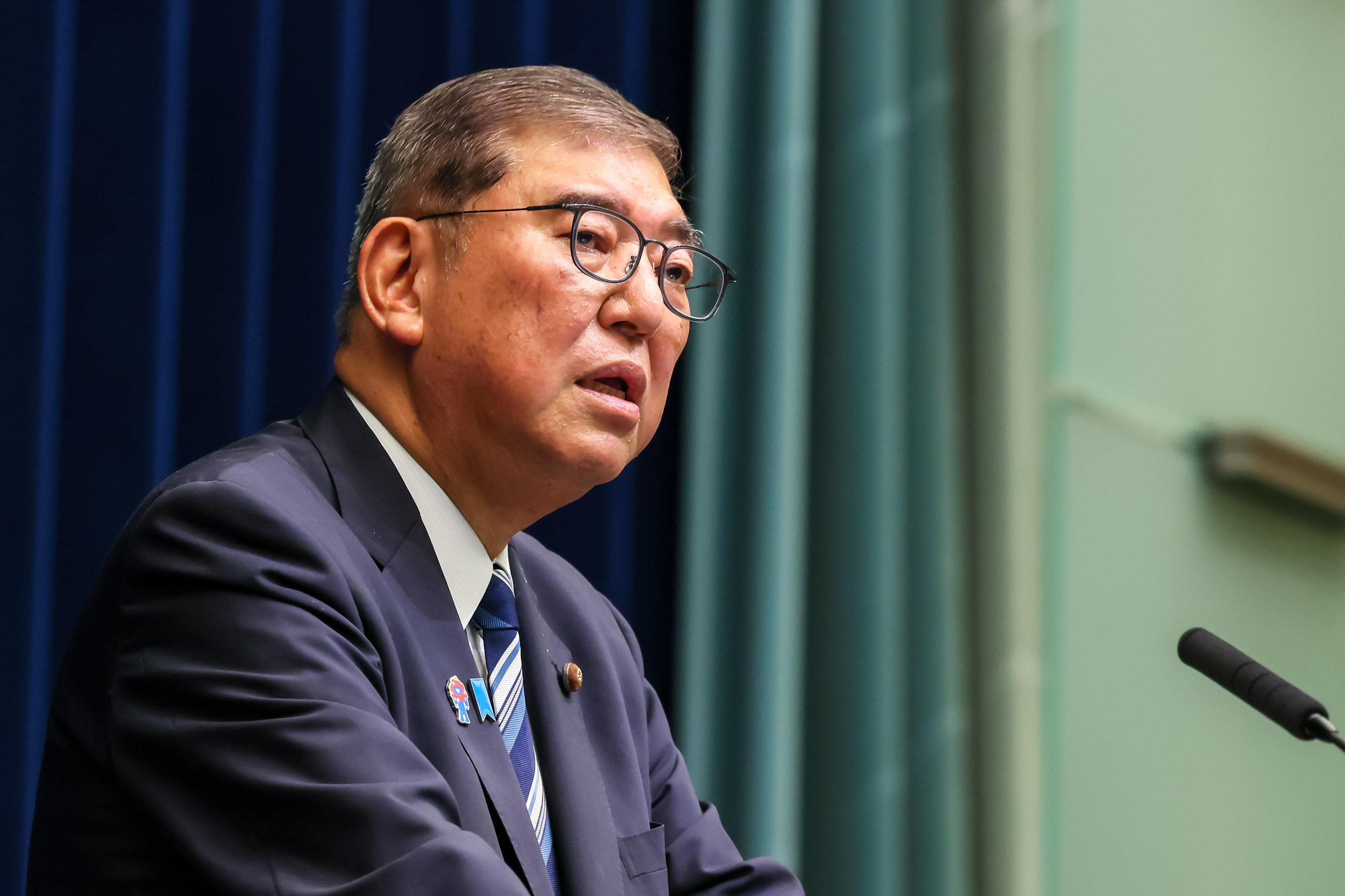 Prime Minister Ishiba making an opening statement (3)