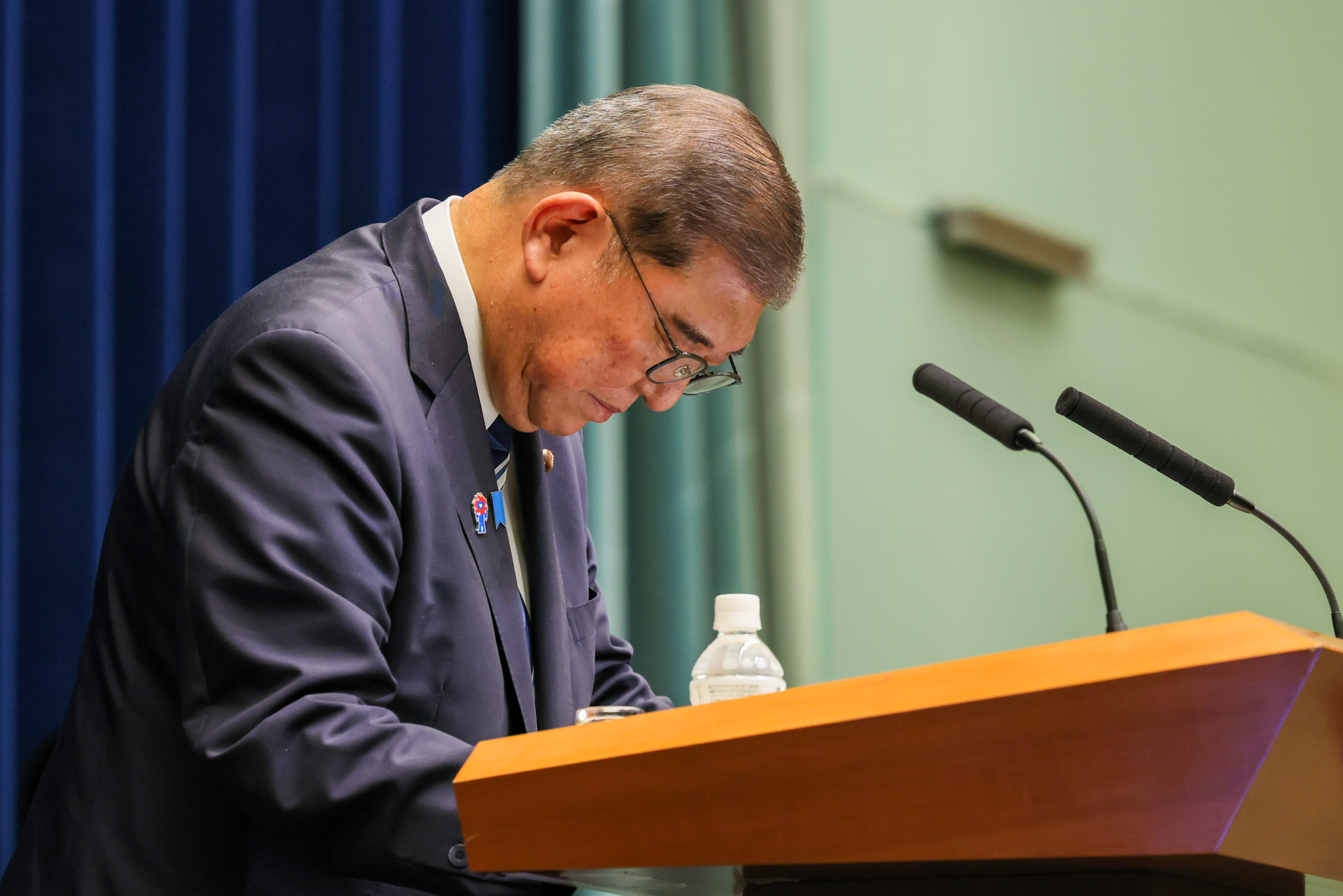 Prime Minister Ishiba during the press conference (2)