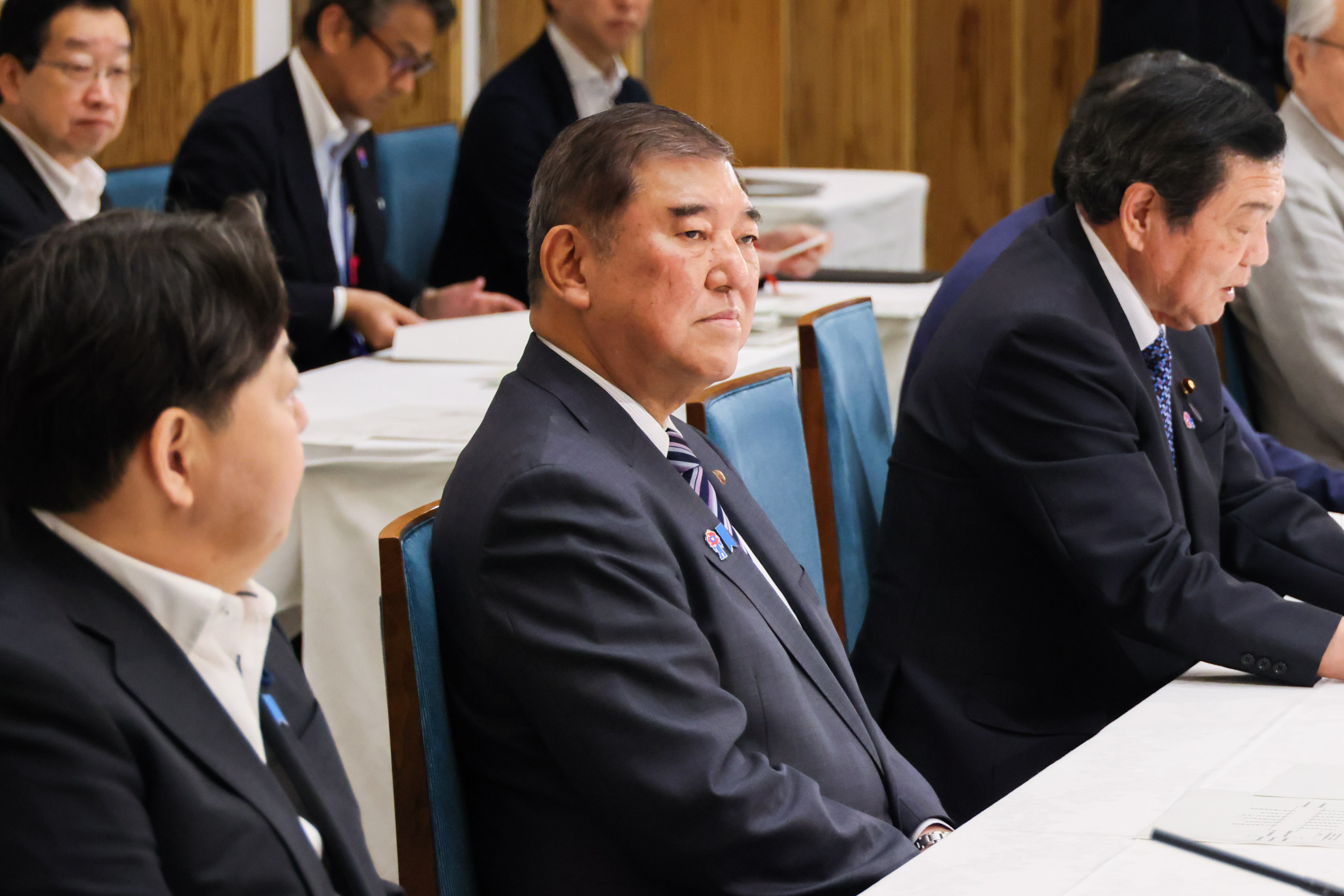 Prime Minister Ishiba holding an exchange of views with prefectural governors (2)