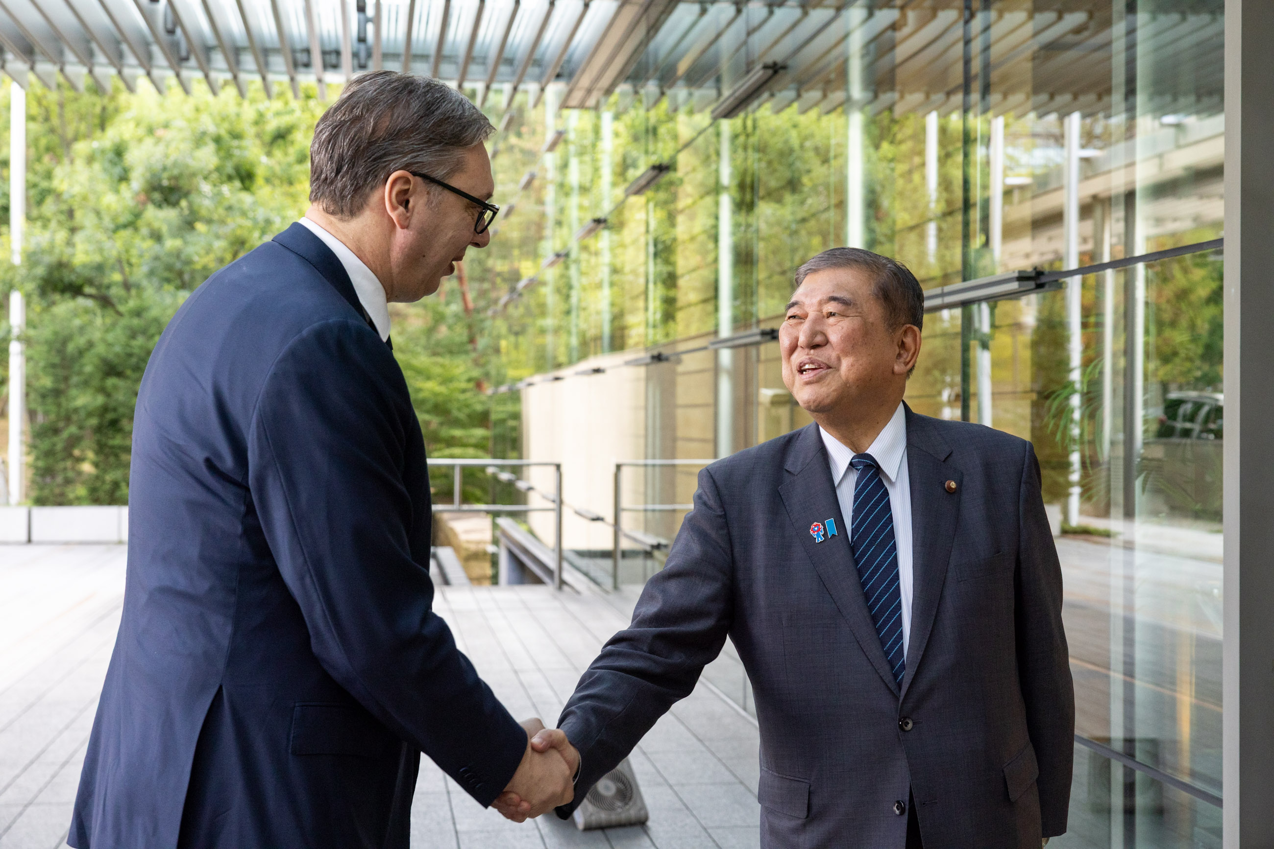 Prime Minister Ishiba welcoming President Vučić (1)
