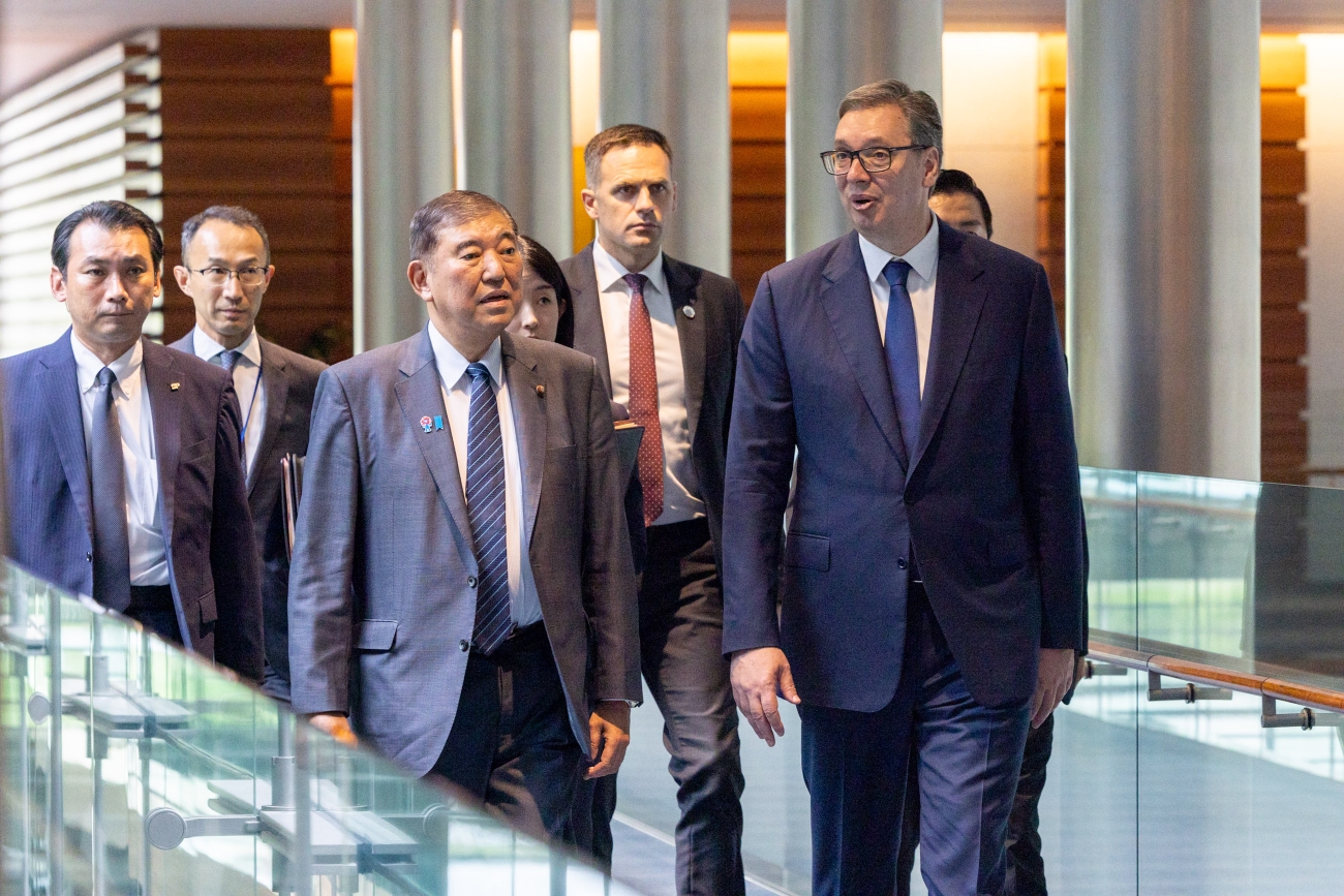 Prime Minister Ishiba welcoming President Vučić (3)