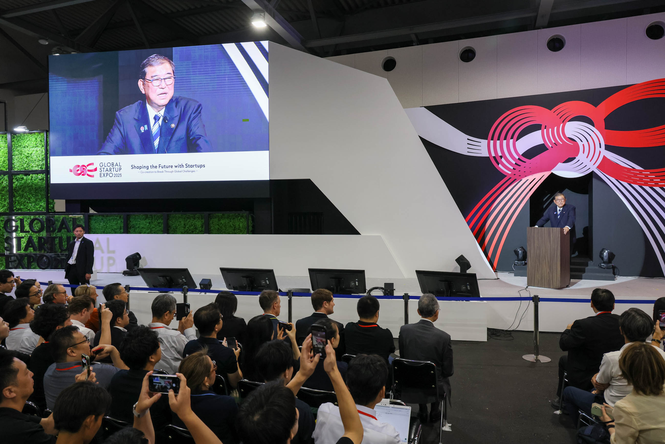 Prime Minister Ishiba delivering remarks (1)