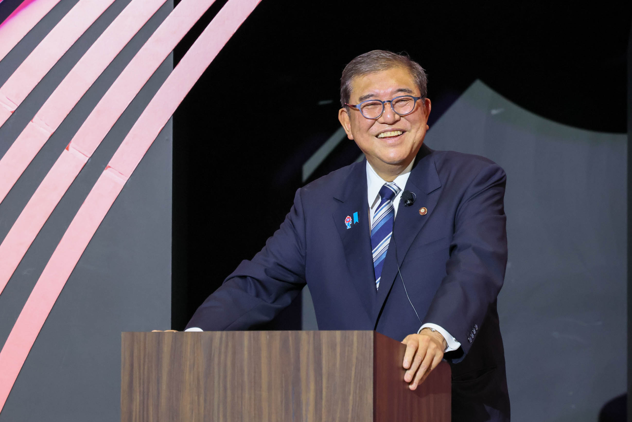 Prime Minister Ishiba delivering remarks (2)