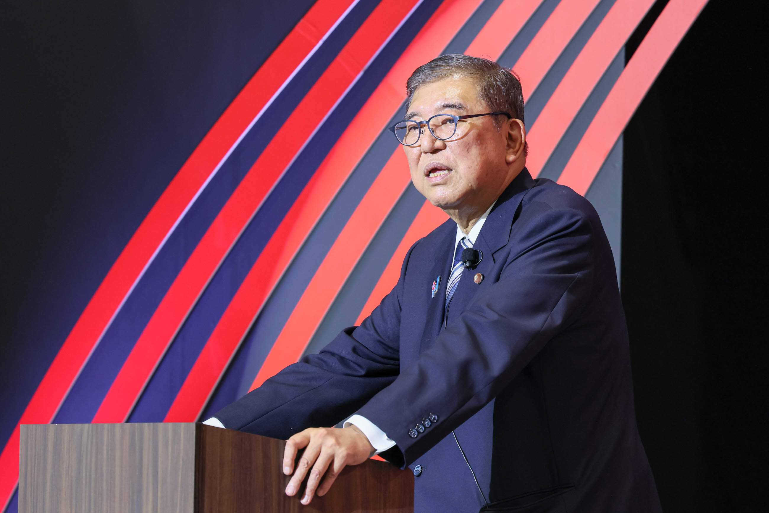 Prime Minister Ishiba delivering remarks (3)