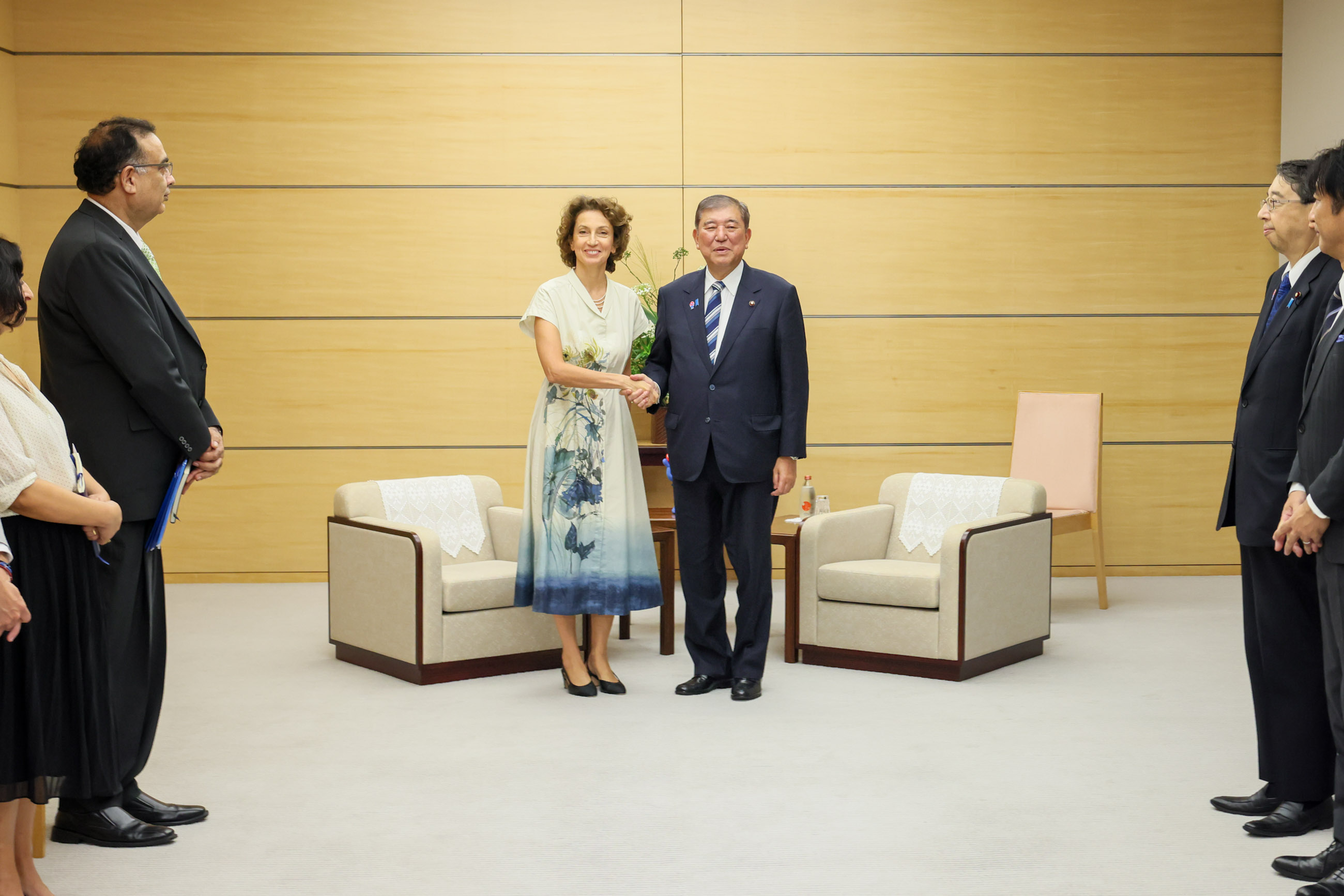 Prime Minister Ishiba receiving a courtesy call (2)