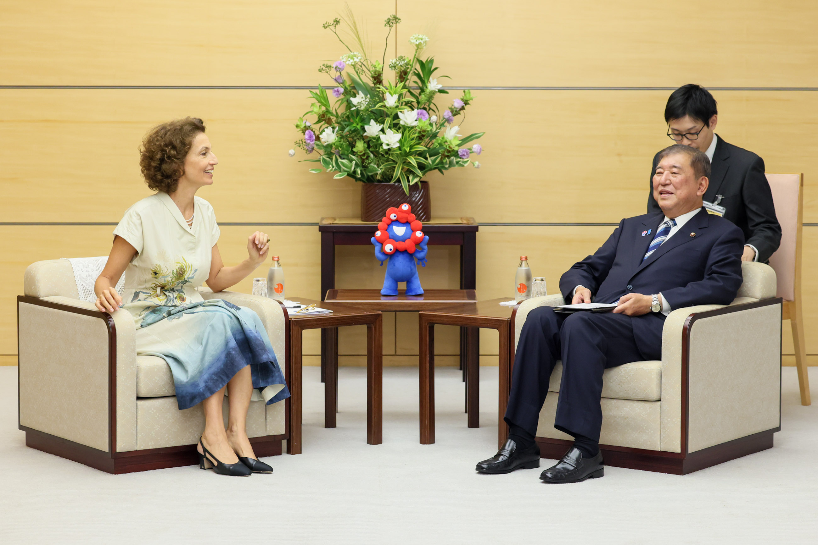 Prime Minister Ishiba receiving a courtesy call (3)