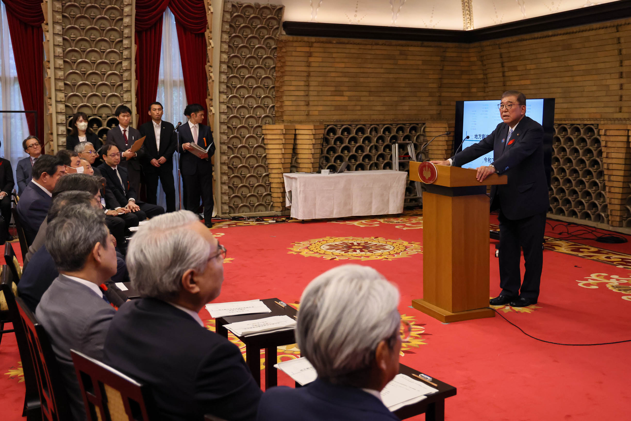 Prime Minister Ishiba making remarks (4)