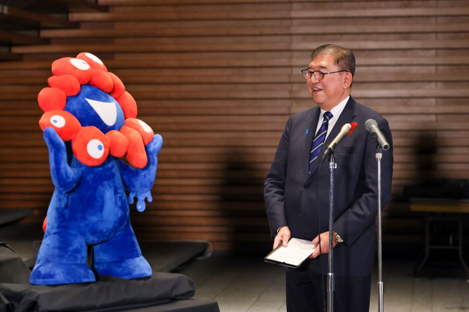 Prime Minister Ishiba delivering farewell remarks (1)
