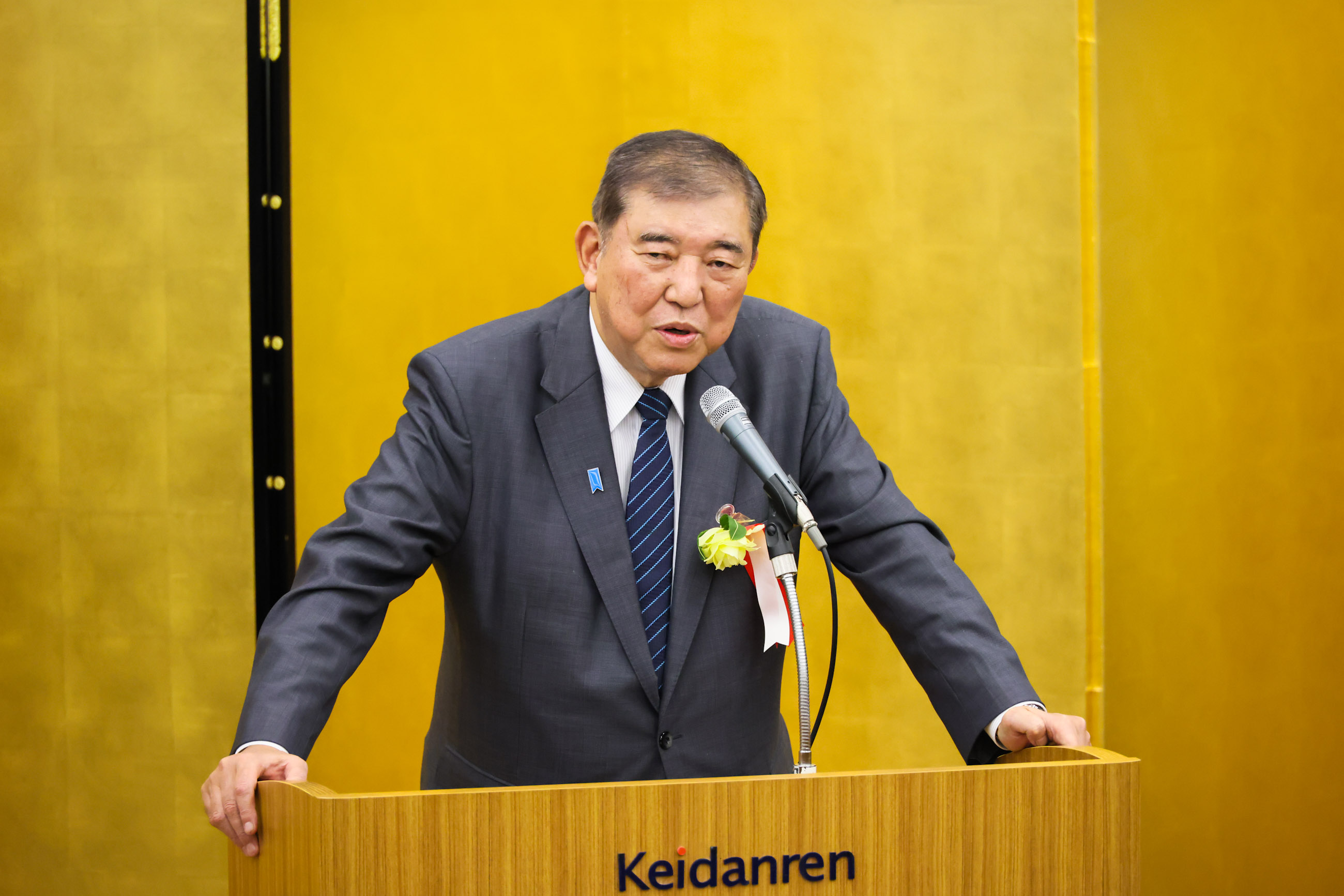 Prime Minister Ishiba delivering remarks (4)