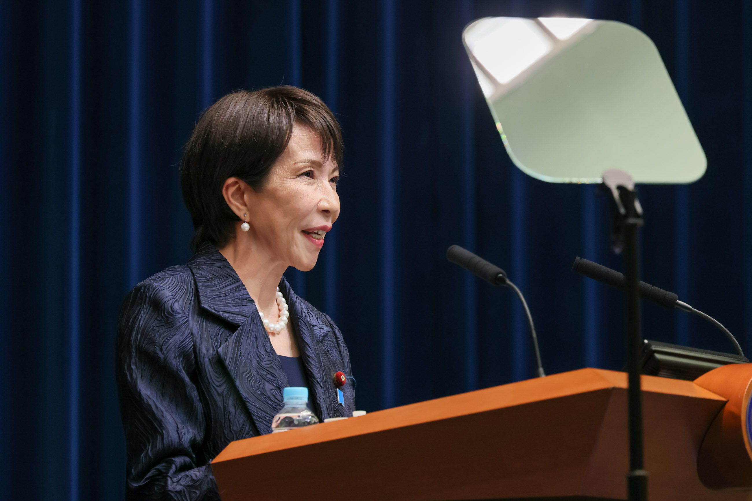 Prime Minister Takaichi making an opening statement (3)