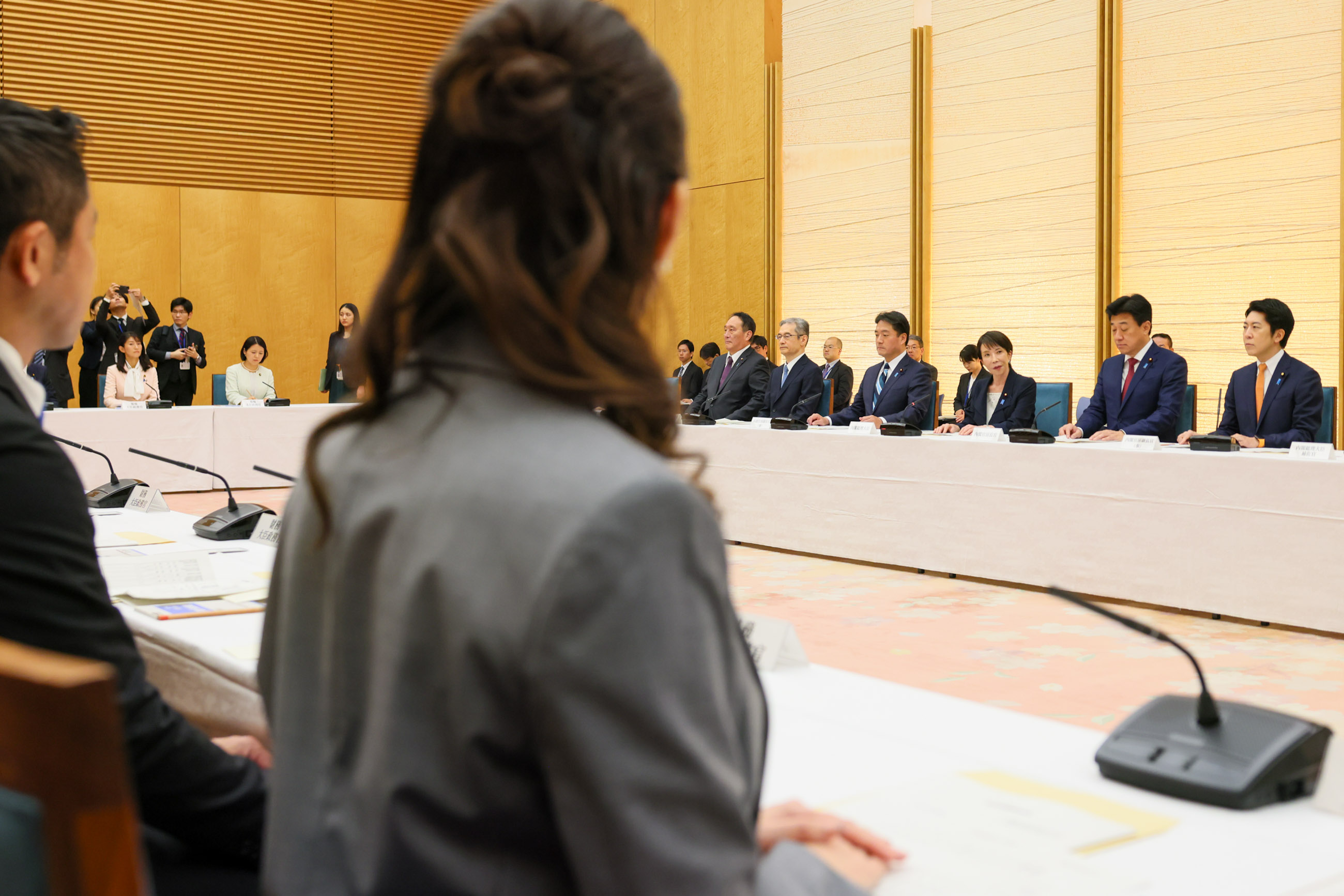 Prime Minister Takaichi delivering an address (2)