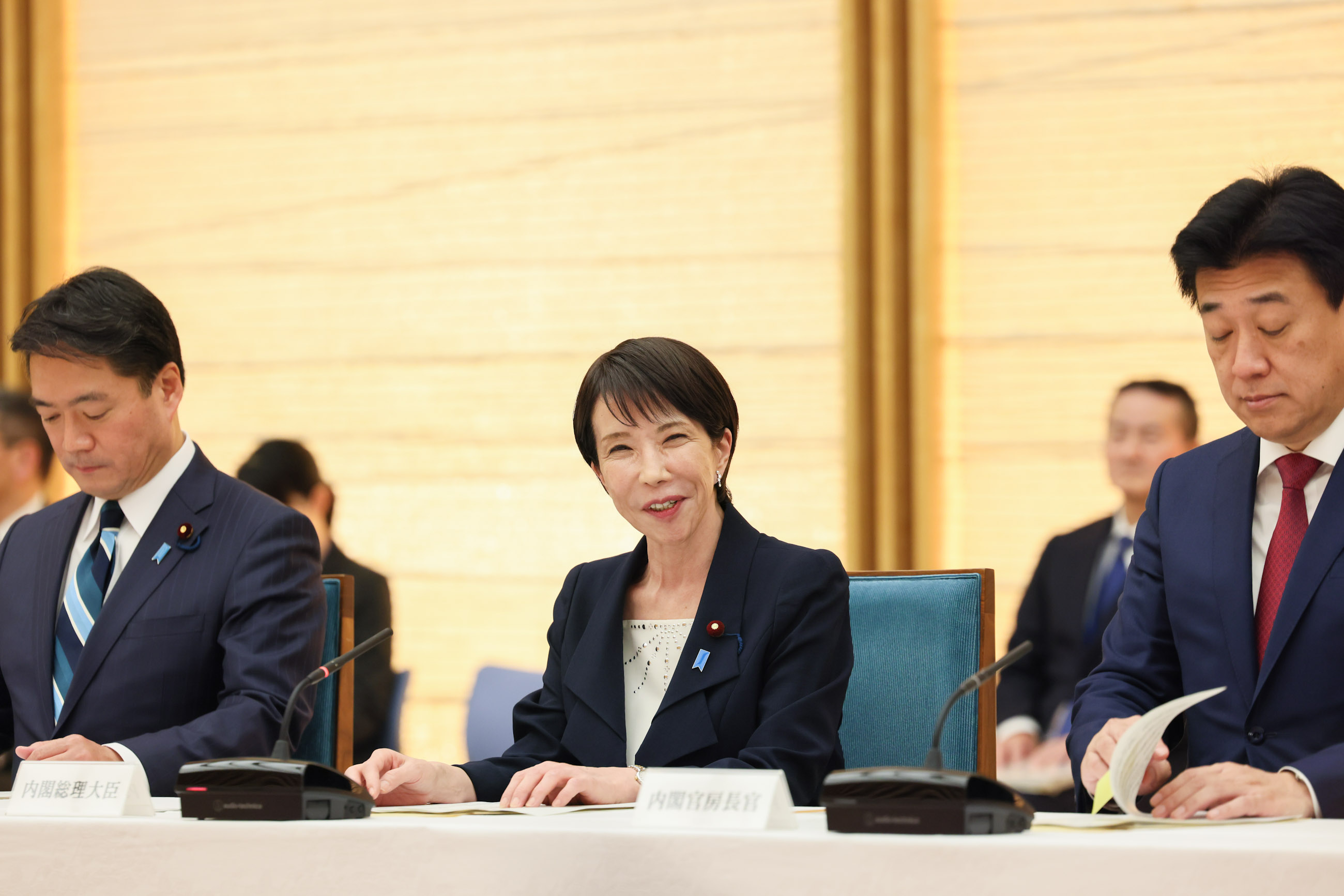 Prime Minister Takaichi delivering an address (4)