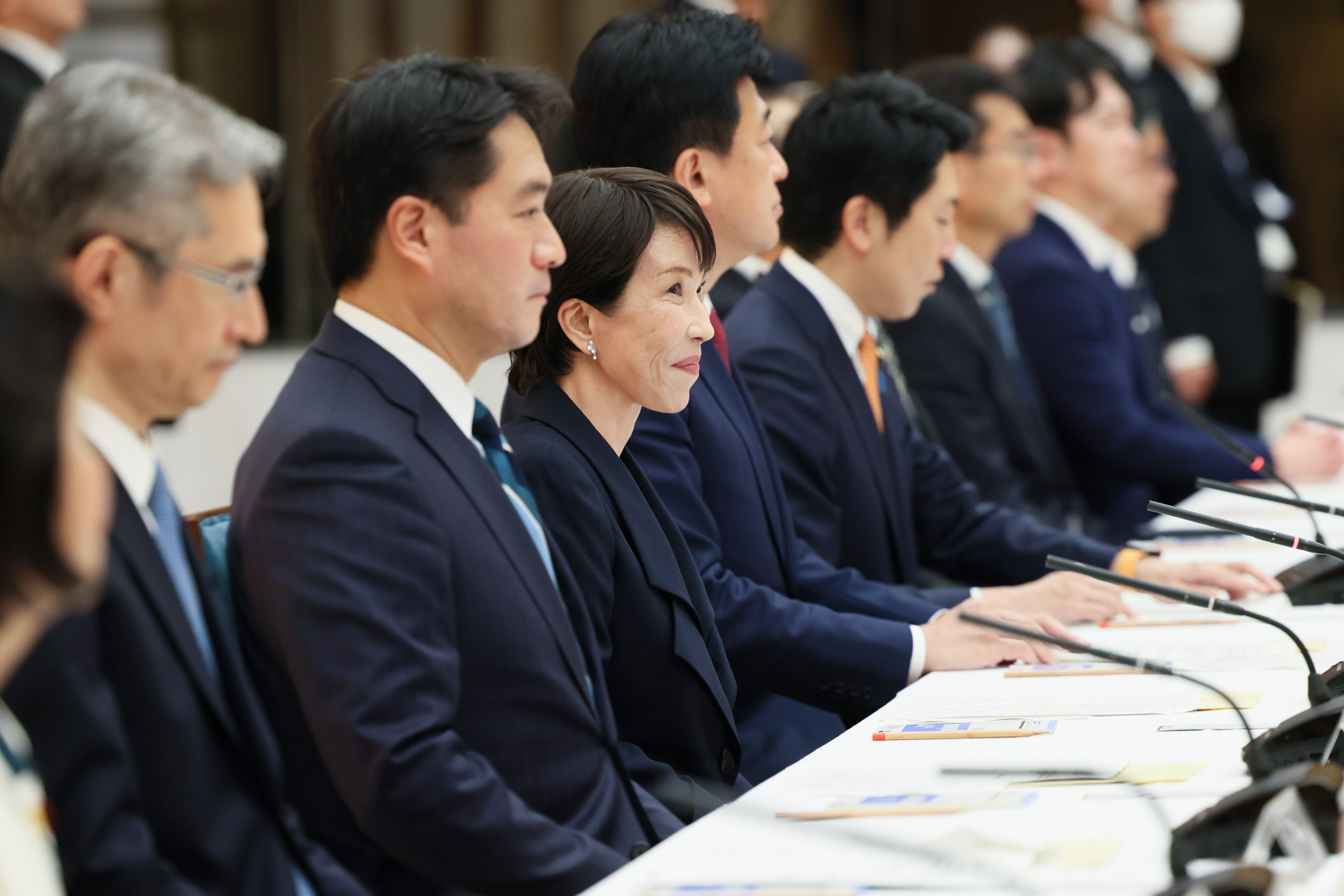 Prime Minister Takaichi attending the first Meeting of Parliamentary Vice-Ministers 