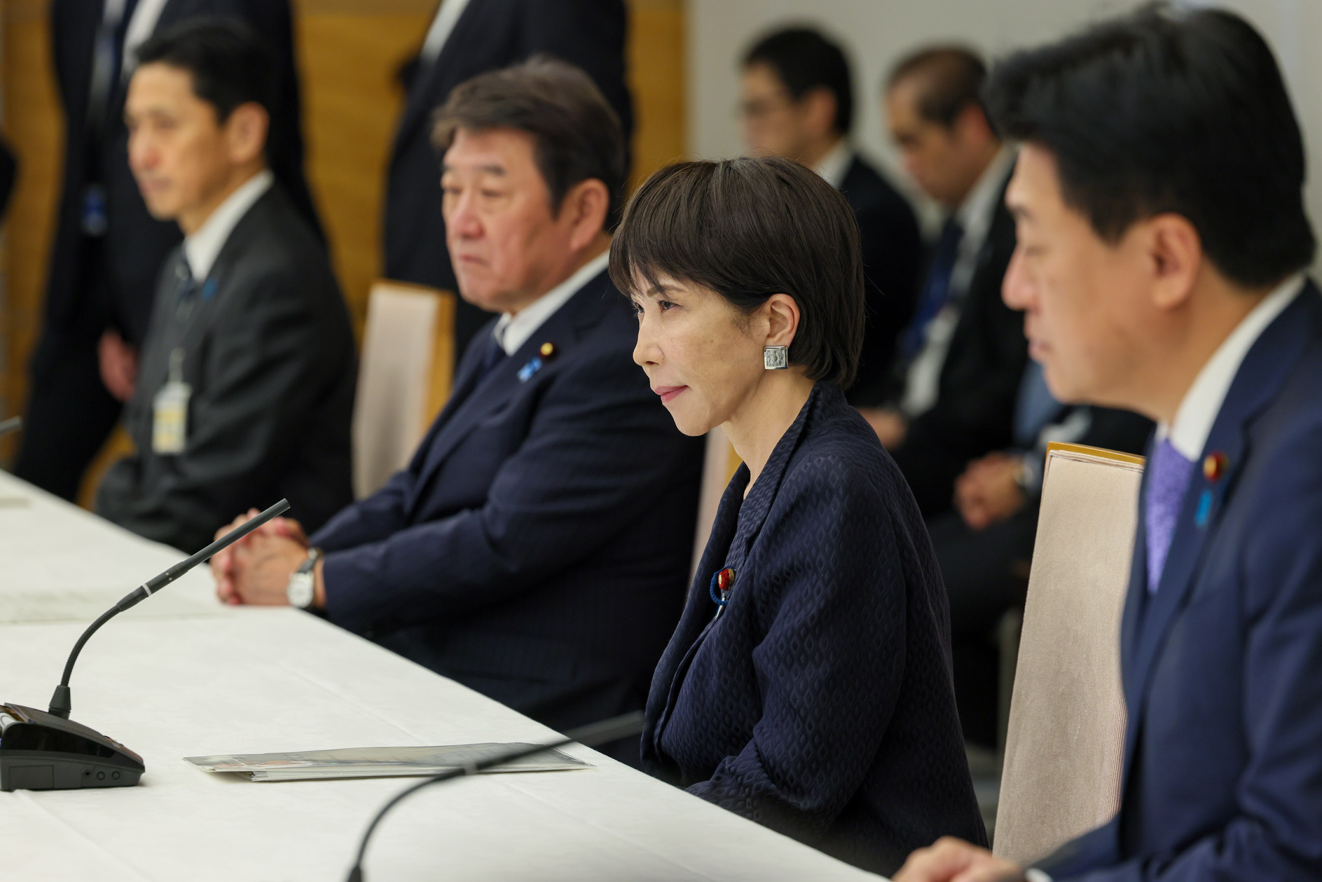 Prime Minister Takaichi holding a meeting with families of abductees and others (1)