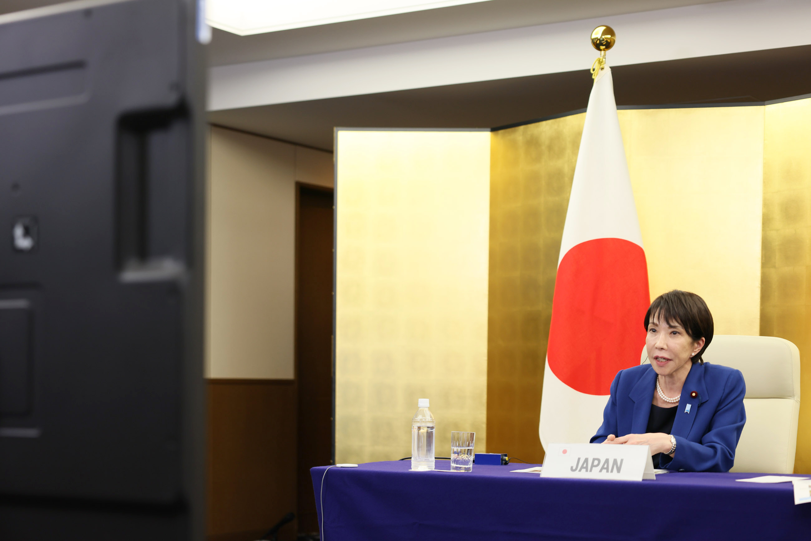 Prime Minister Takaichi attending the meeting (2)