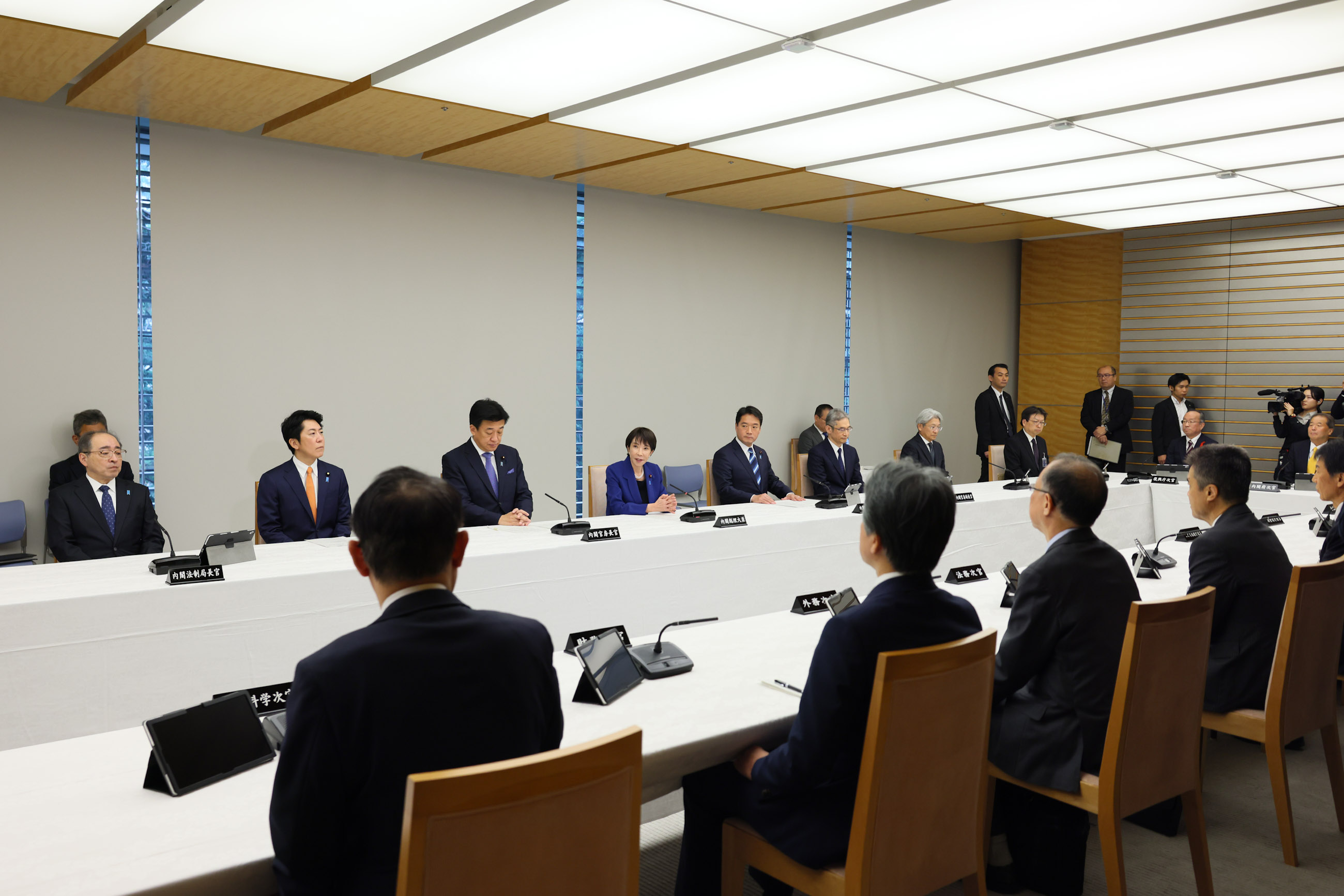 Prime Minister Takaichi delivering an address (8)