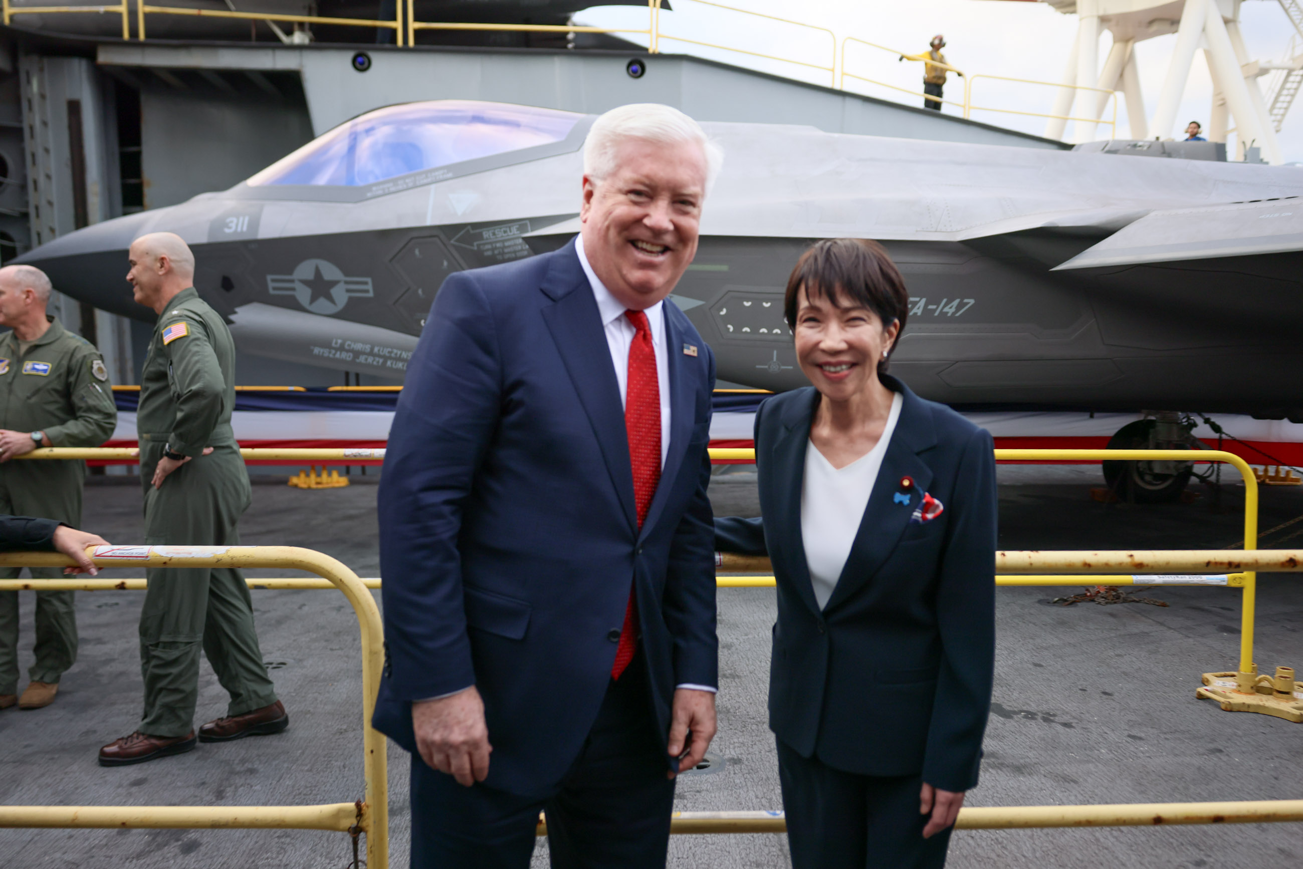 Prime Minister Takaichi visiting the U.S. Naval Base Yokosuka (1)