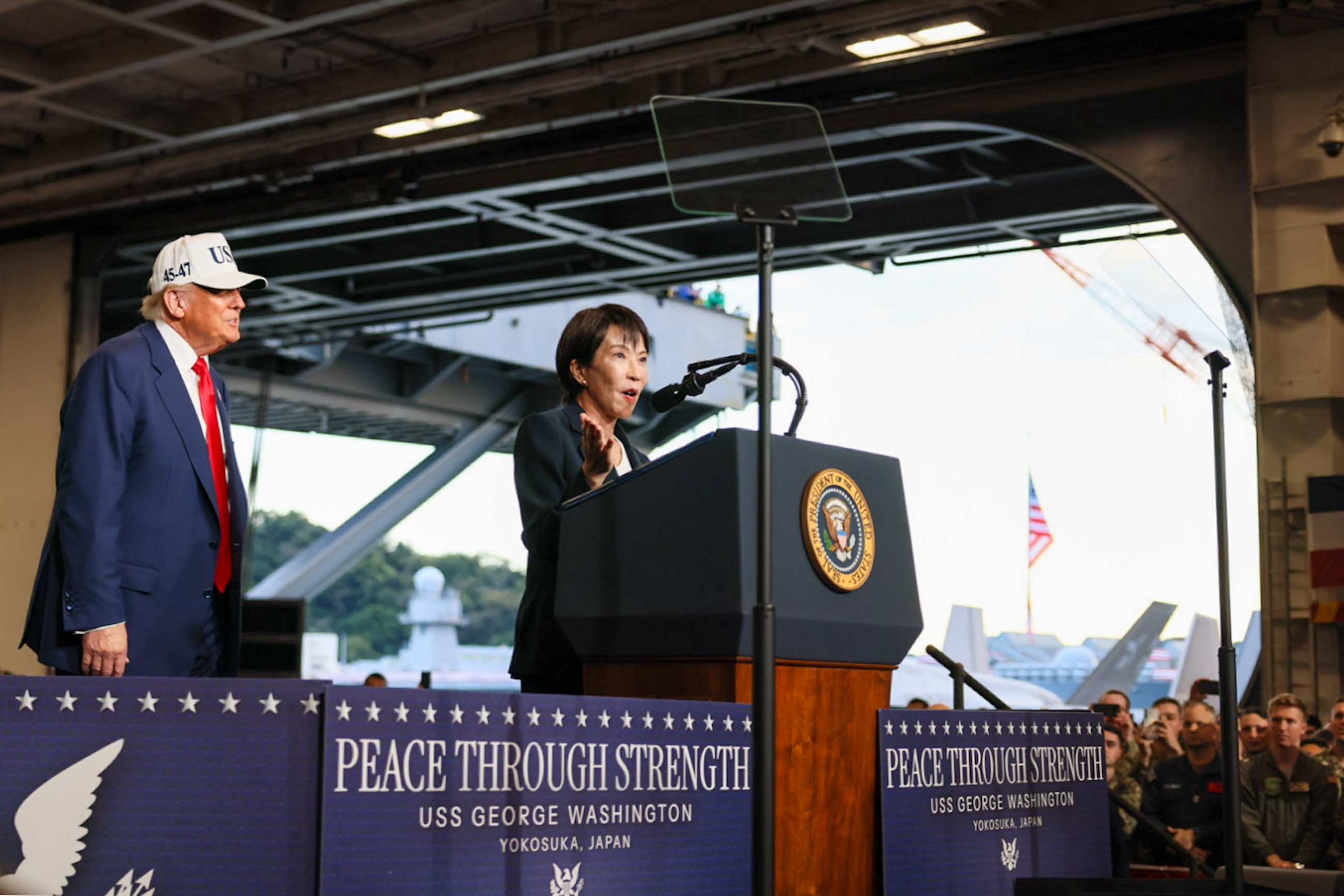 Prime Minister Takaichi delivering remarks (1)