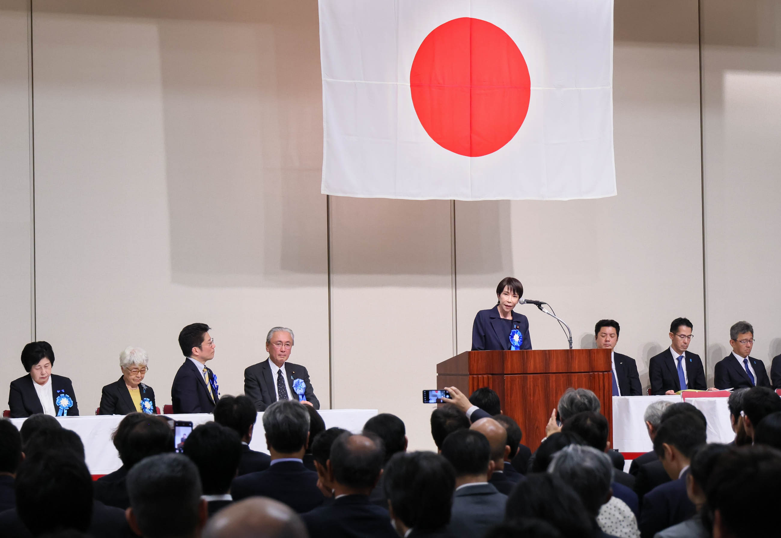 Prime Minister Takaichi delivering an address (2)